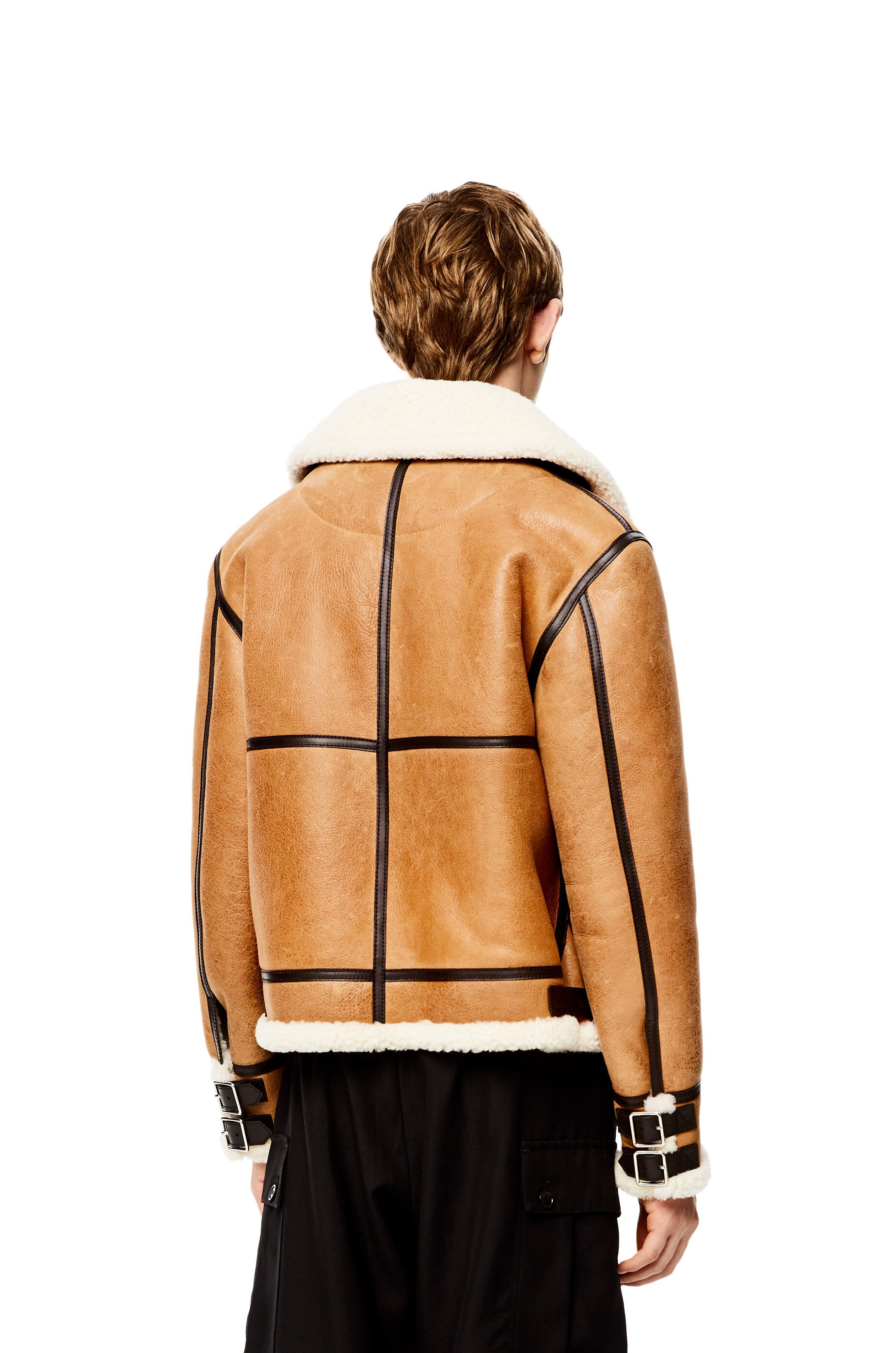 Aviator jacket in shearling - 4