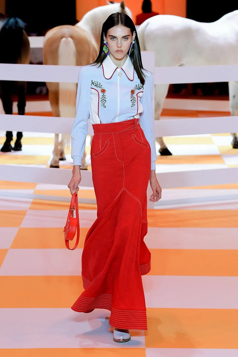 Flared Maxi Skirt | Casablanca Paris - 1
