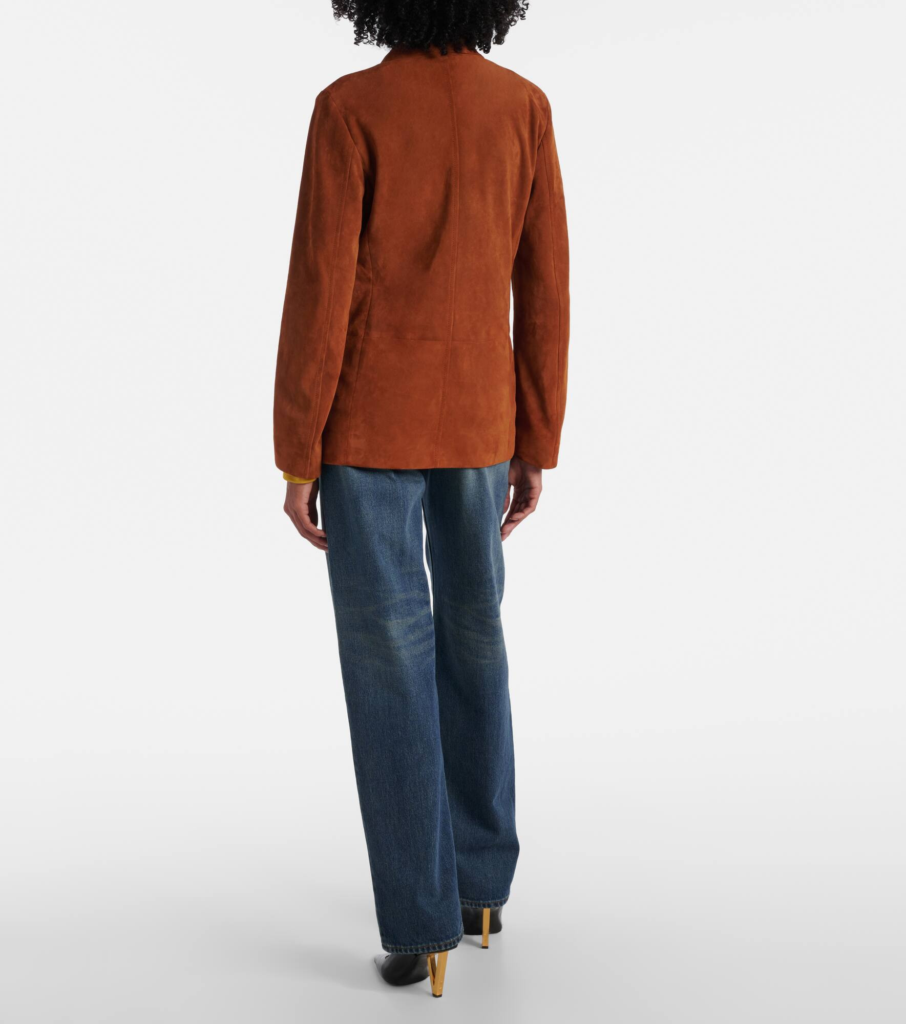 Medusa suede blazer - 3