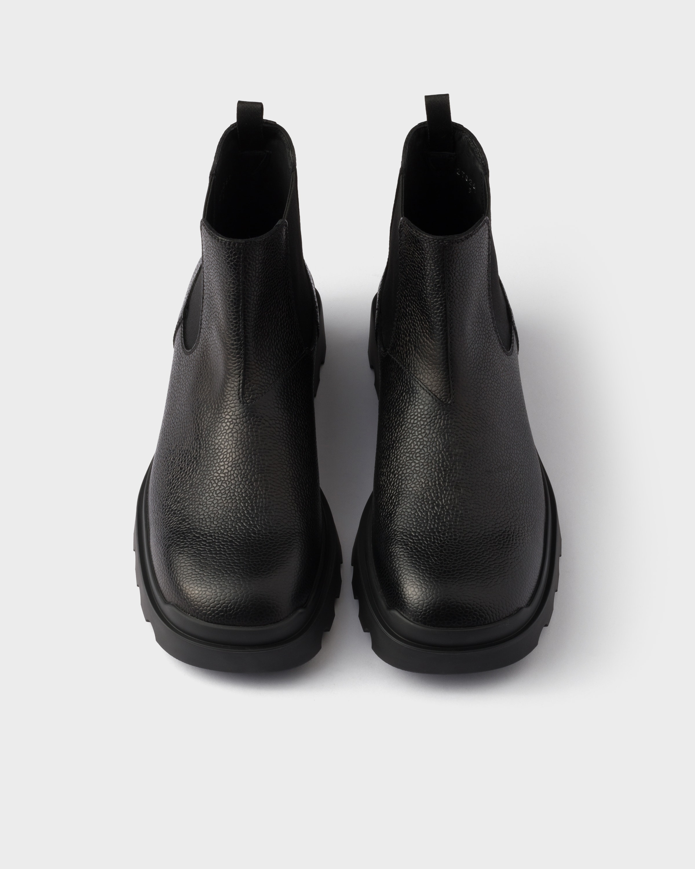 Stamped leather Chelsea boots - 4