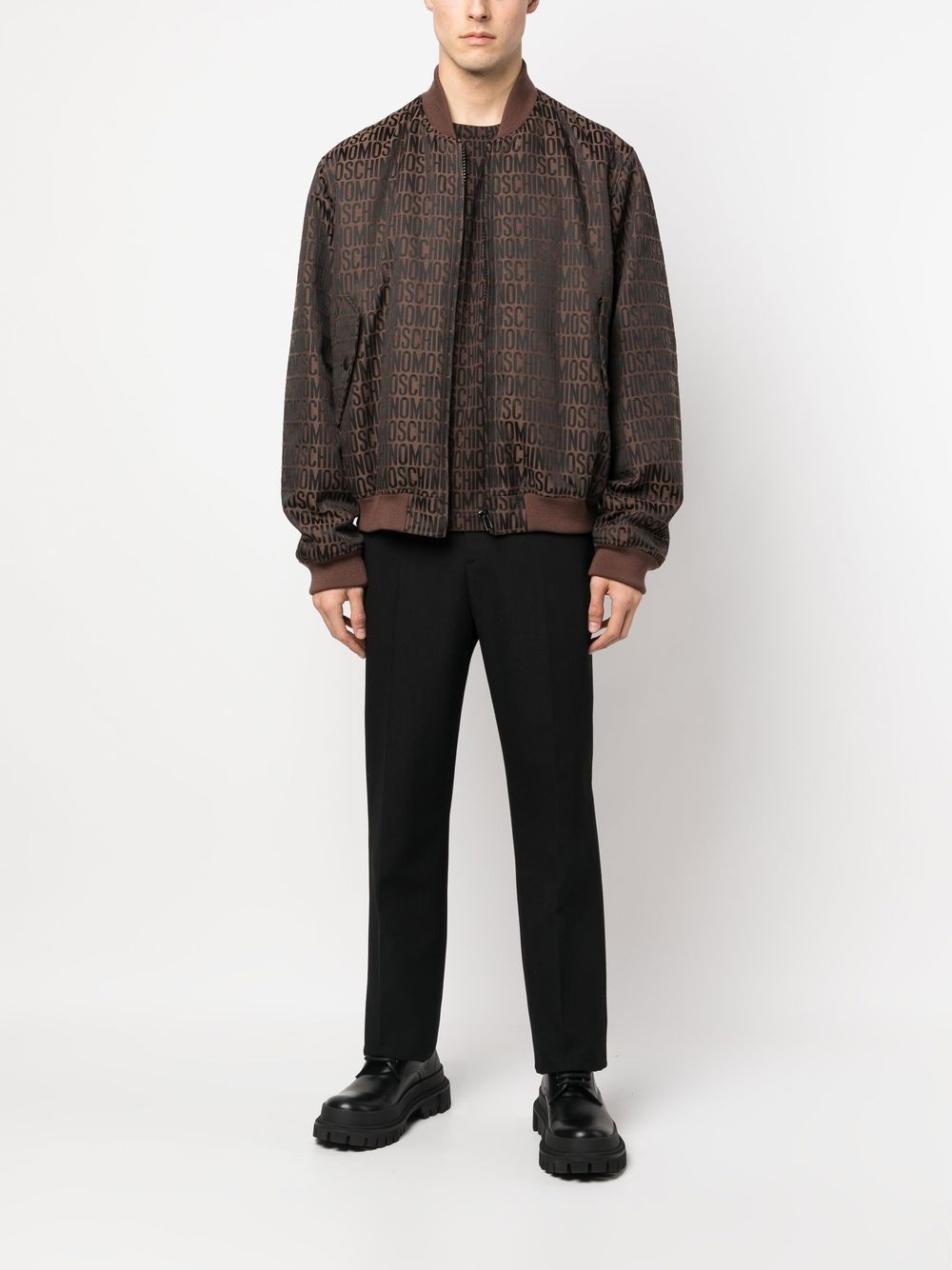 logo-print bomber-jacket - 2