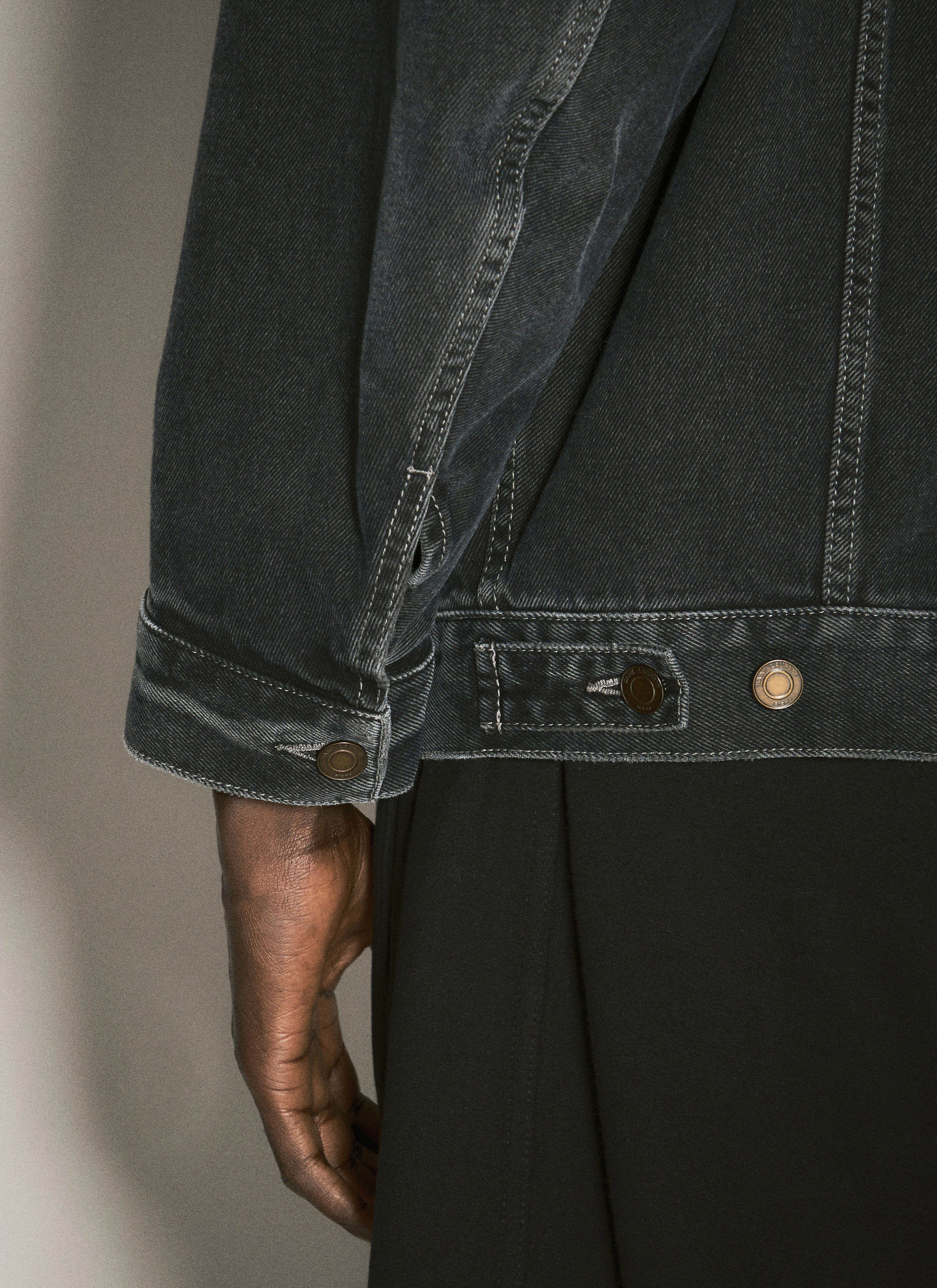 Saint Laurent Men Oversized Denim Jacket - 3