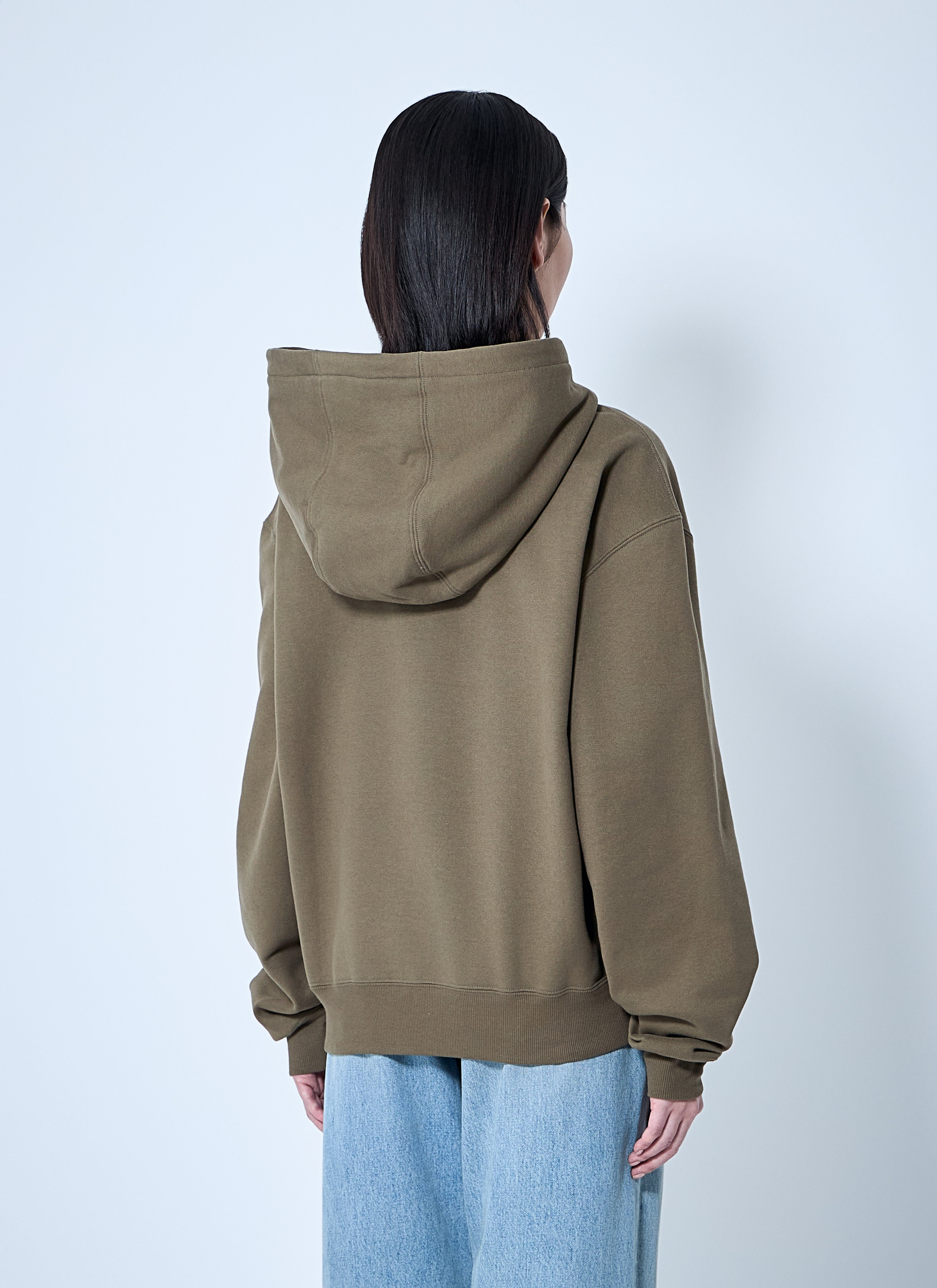 Saint Laurent Women Hooded Logo Motif Sweatshirt - 4