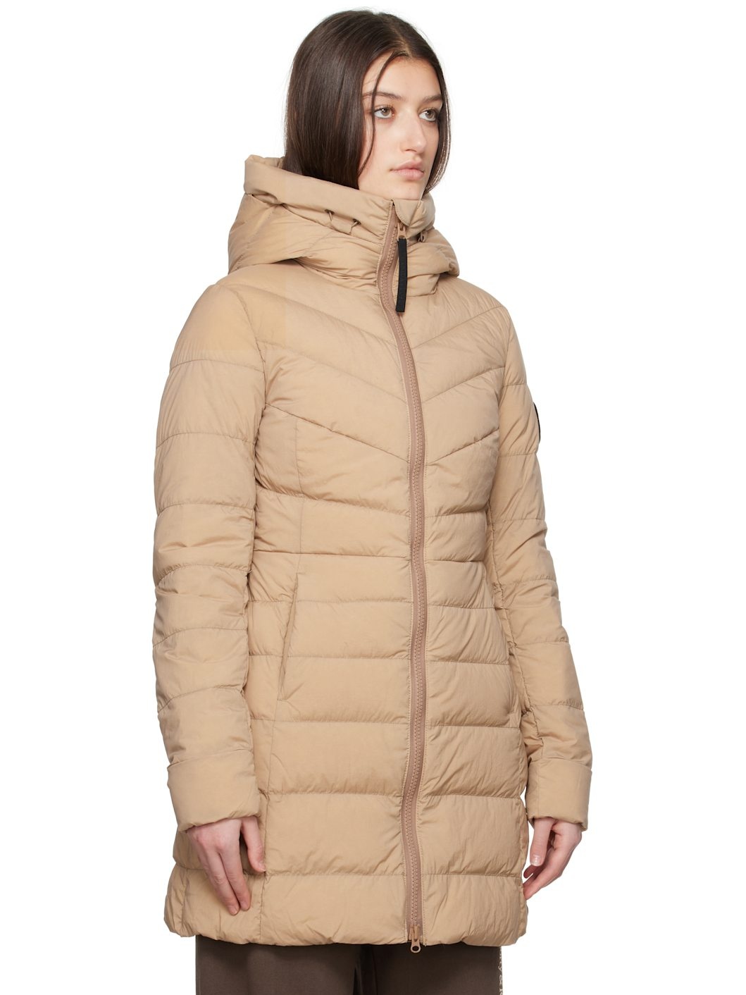 Tan 'Black Label' Clair Down Coat - 2