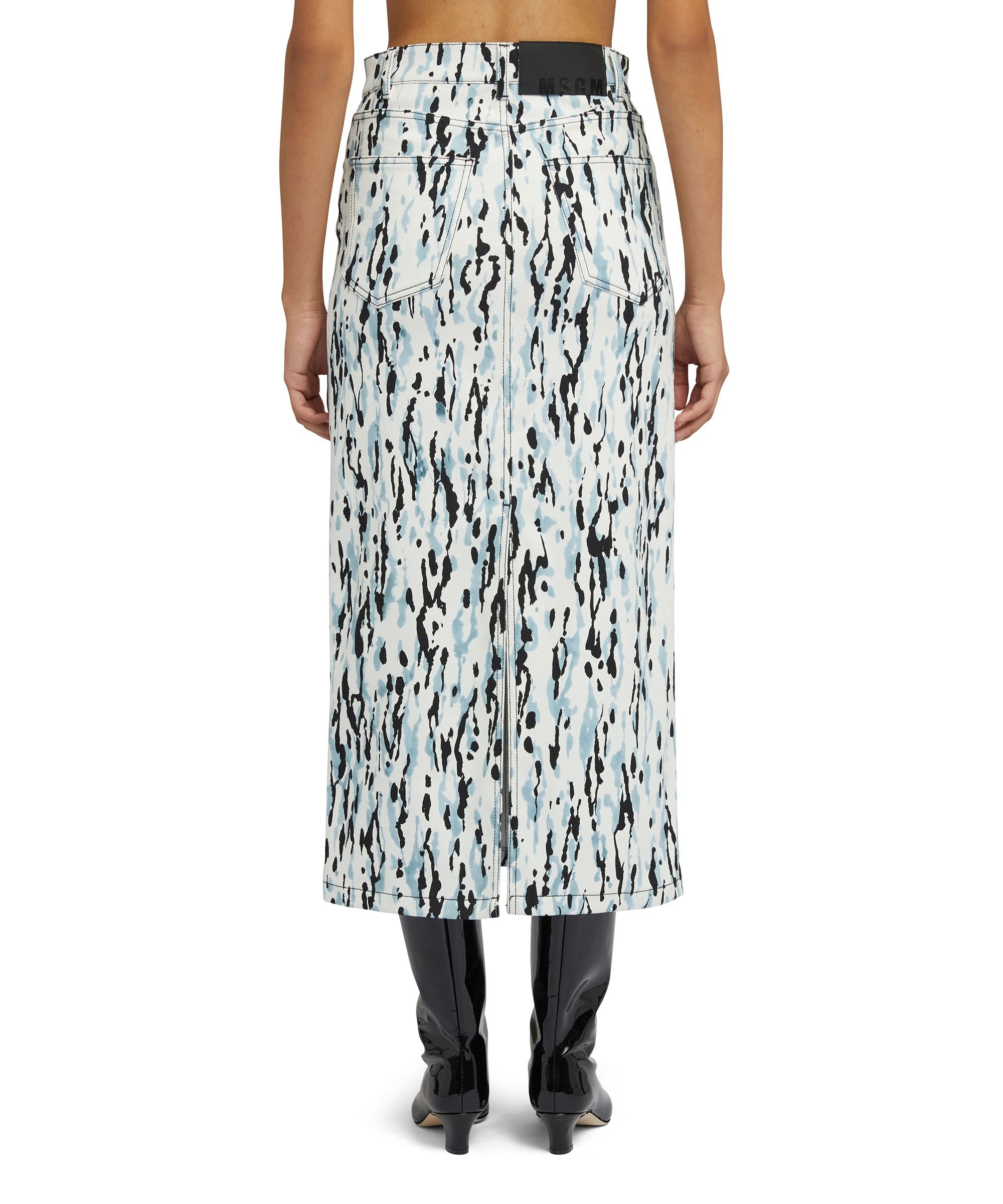 Midi skirt with "Wild Illusion" print - 3