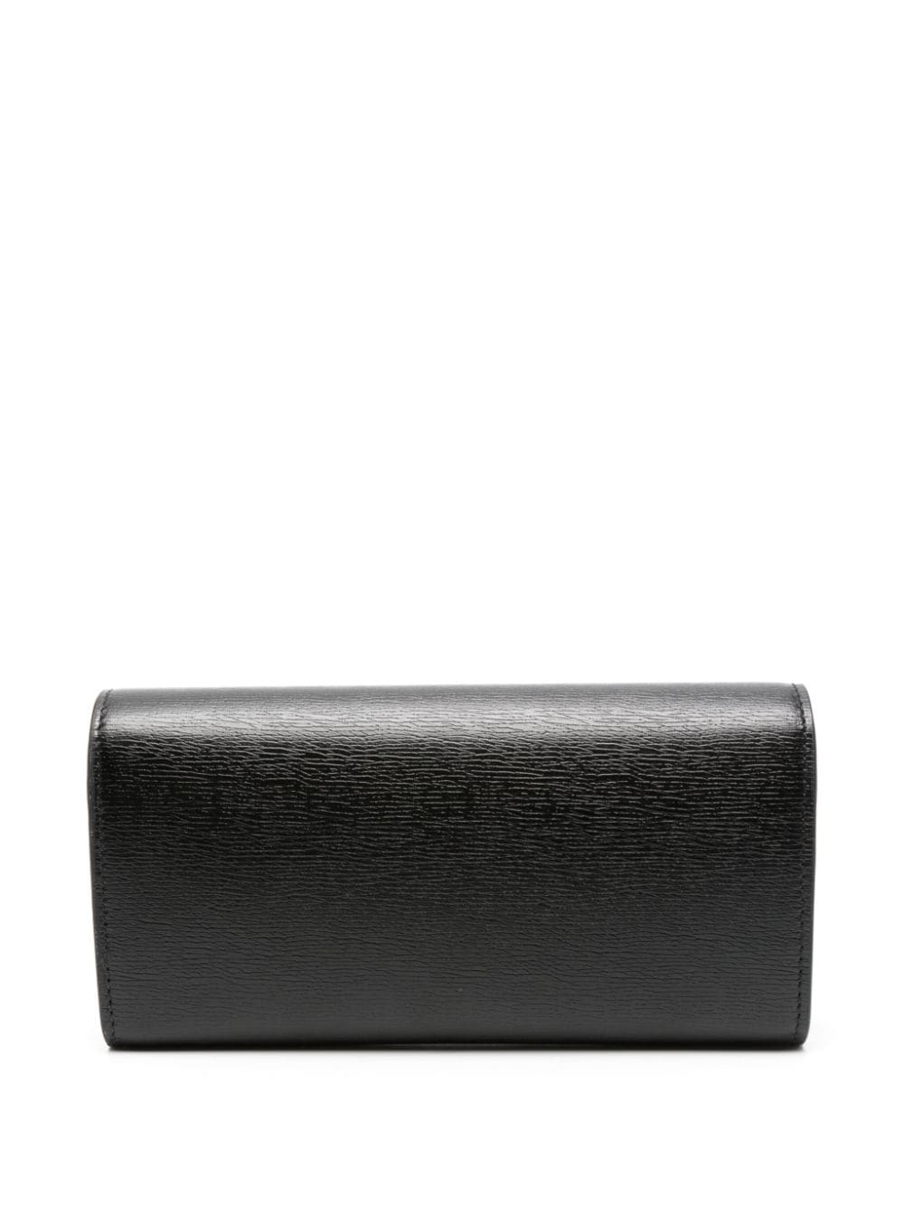 logo-lettering continental leather wallet - 2