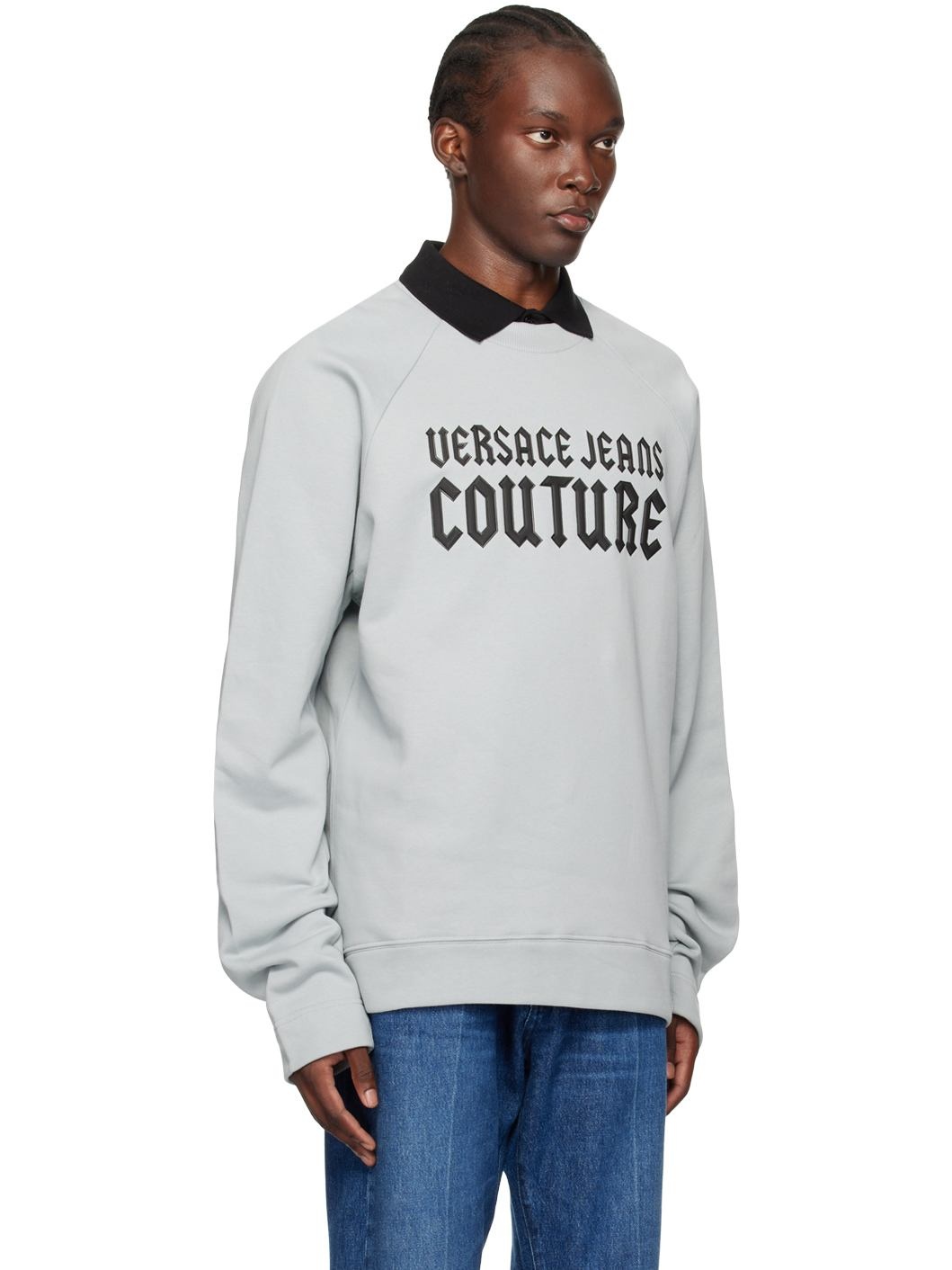 Blue Appliqué Sweatshirt - 2