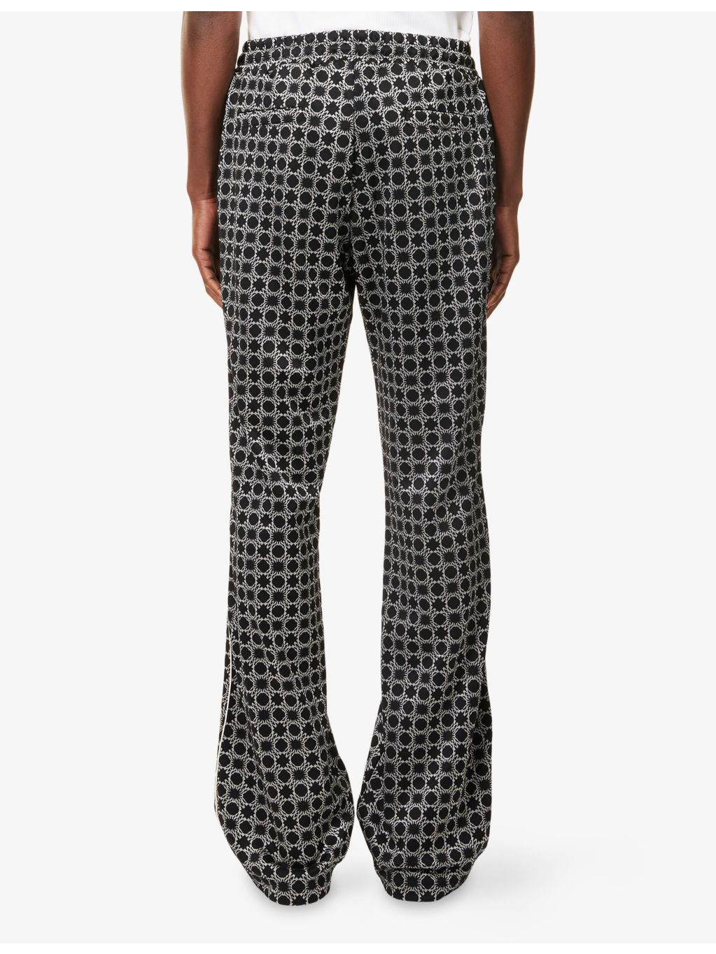 Quad Flare Printed Woven Tracksuit Trousers - 4