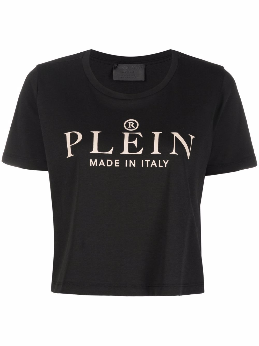 Iconic Plein short-sleeve cropped T-shirt - 1