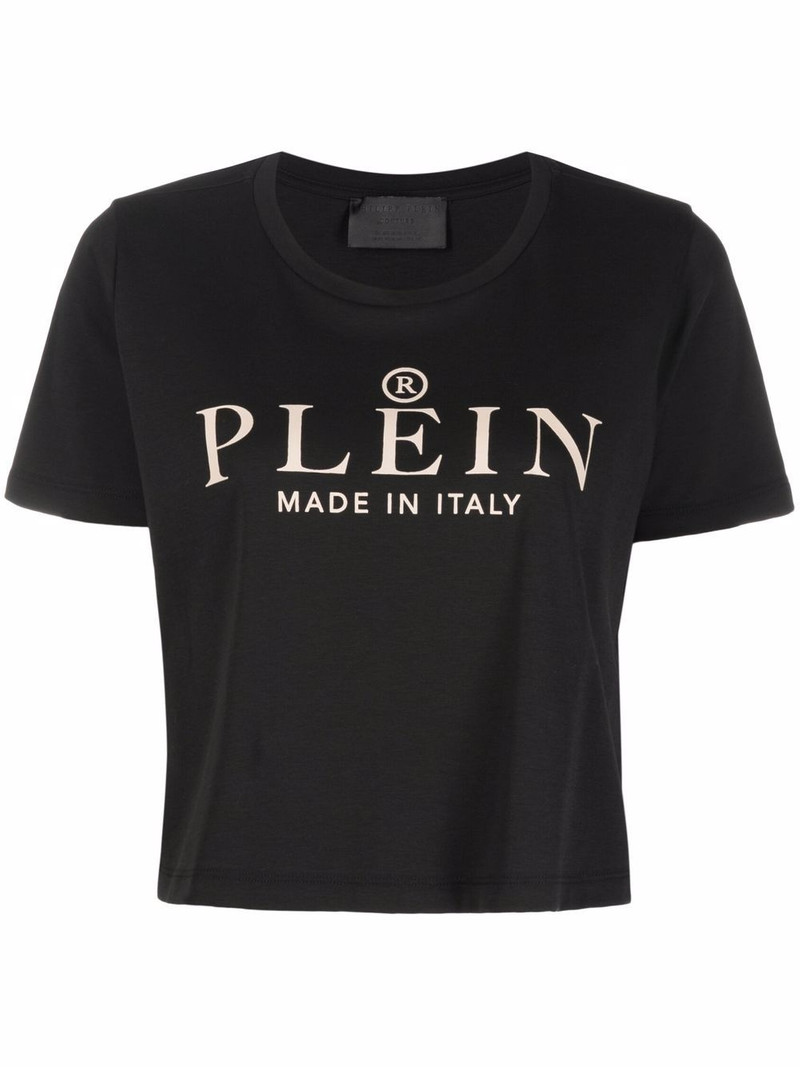 Iconic Plein short-sleeve cropped T-shirt 1