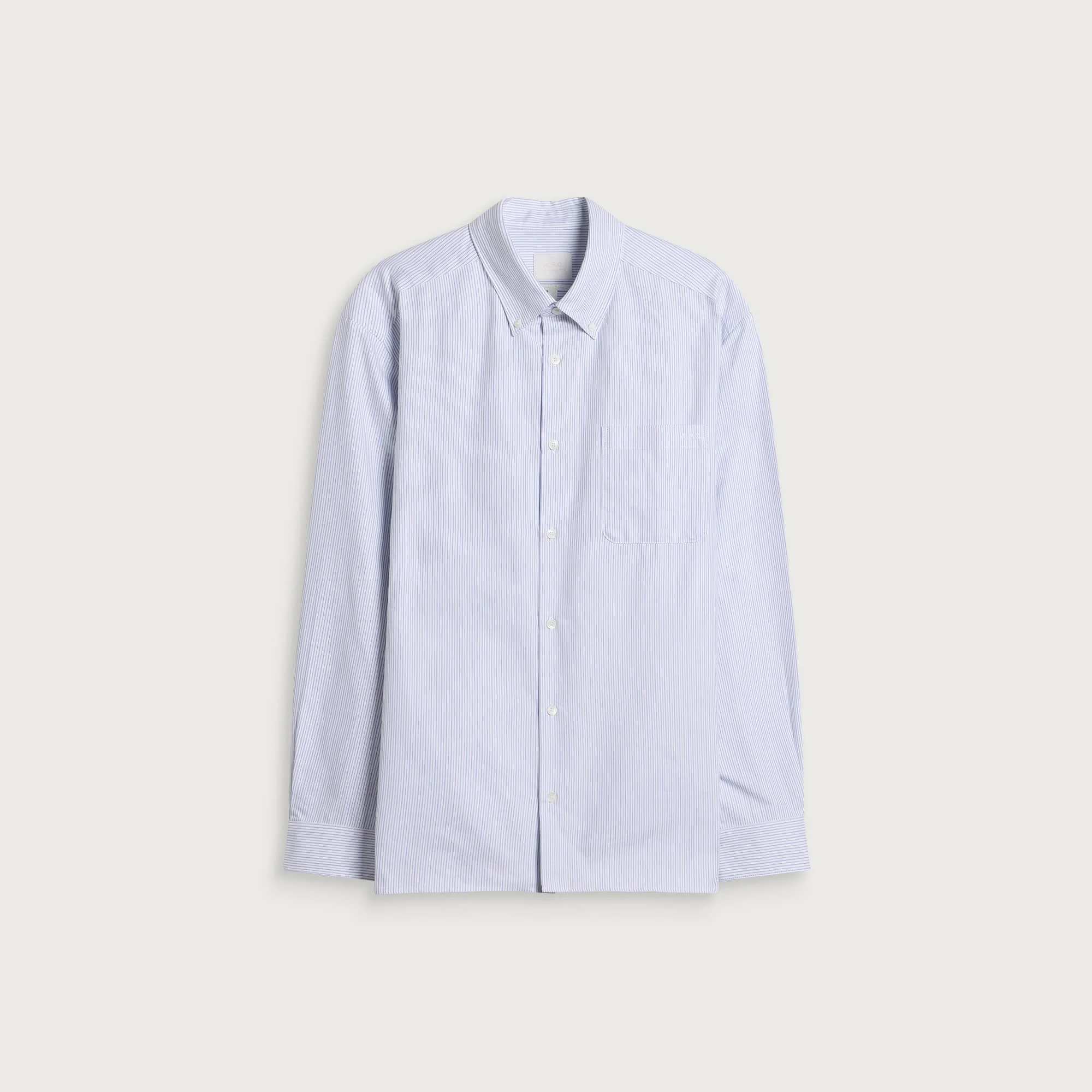 A.P.C. Mateo Pinstripe Oxford Shirt - 1