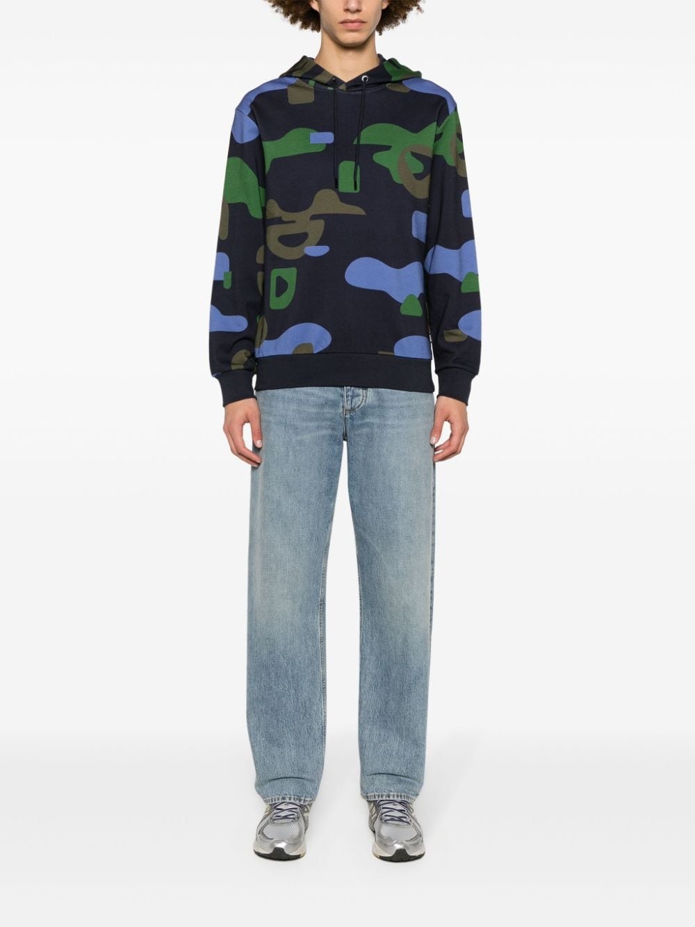 graphic-print cotton hoodie - 2