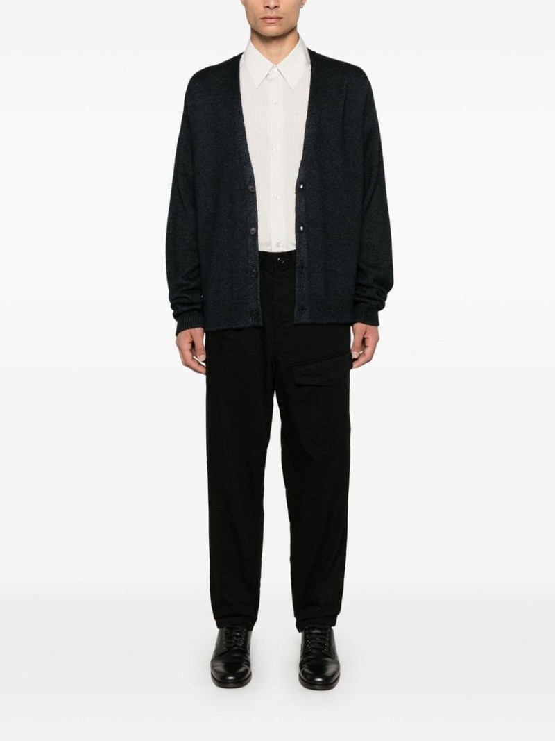 Yohji Yamamoto tapered leg trousers outlook