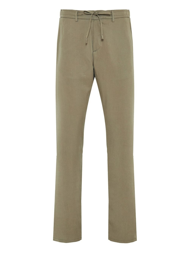 drawstring straight-leg trousers 1