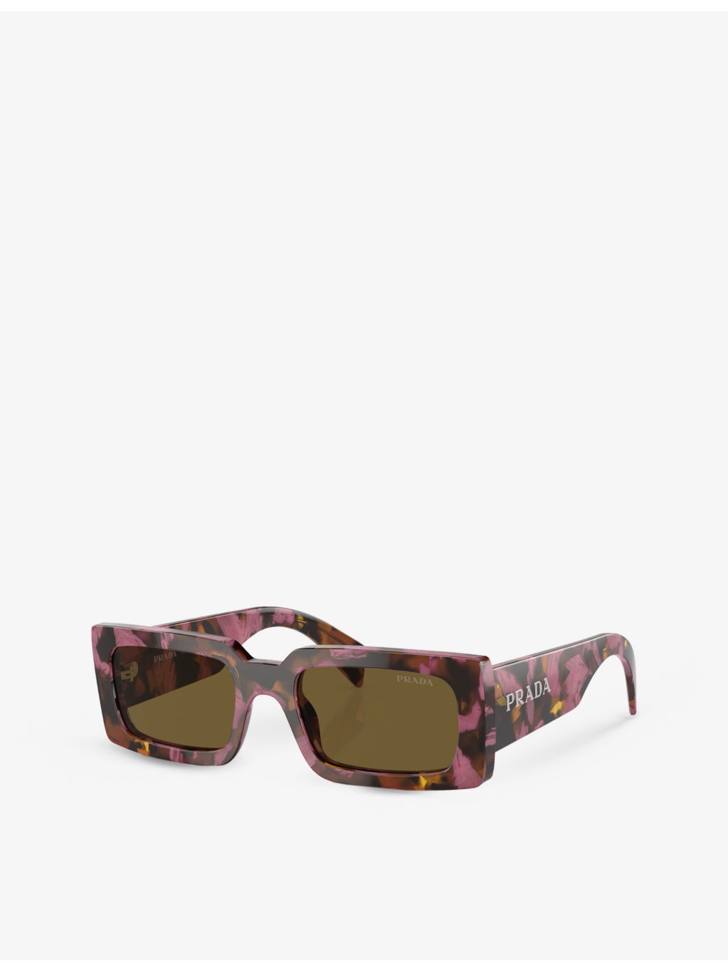 PR A07S pillow-frame tortoiseshell acetate sunglasses - 3