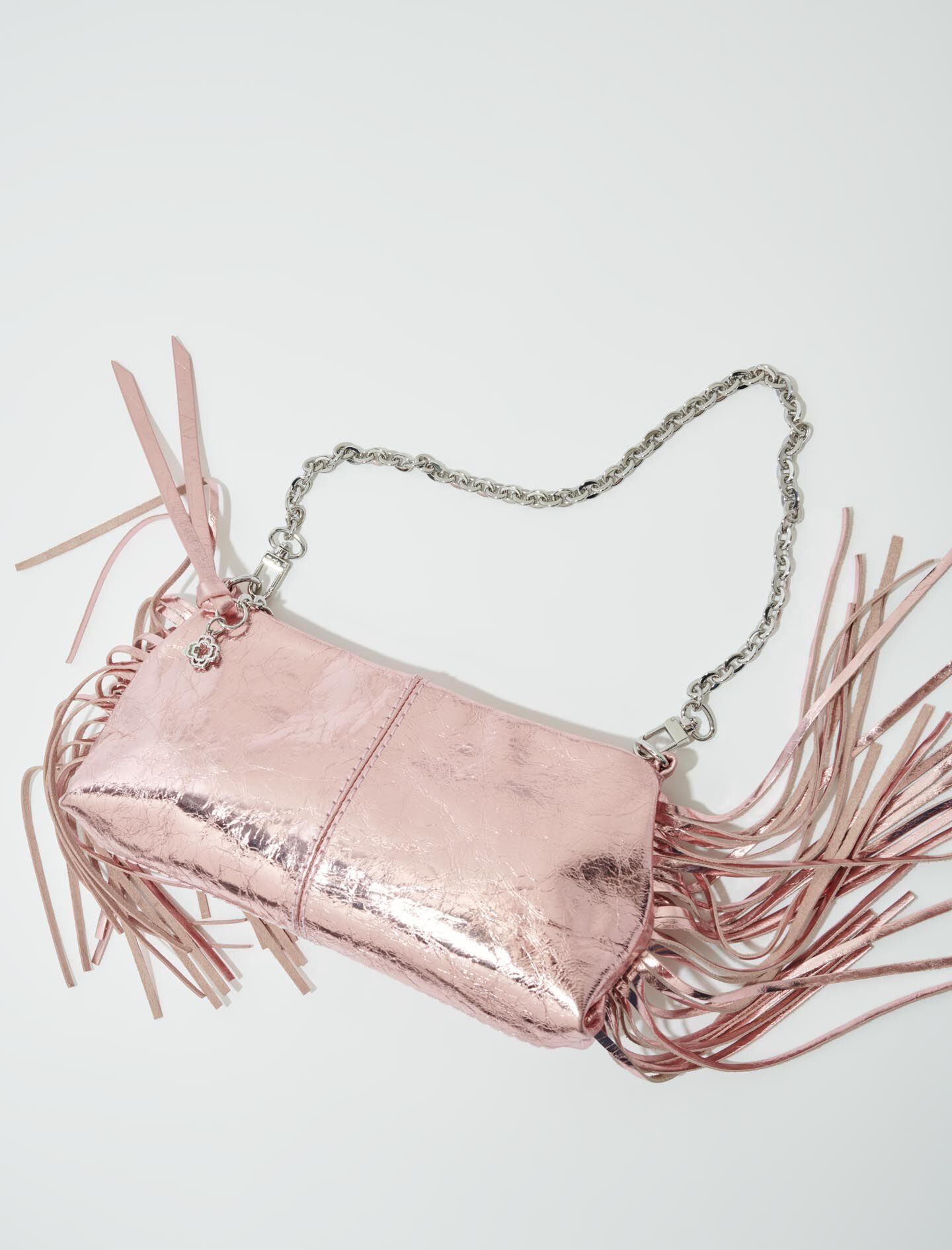 Metallic leather Miss M clutch bag - 2