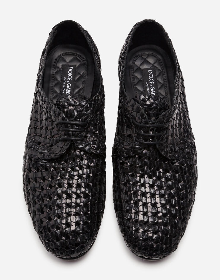 Persia woven leather derby shoes - 4