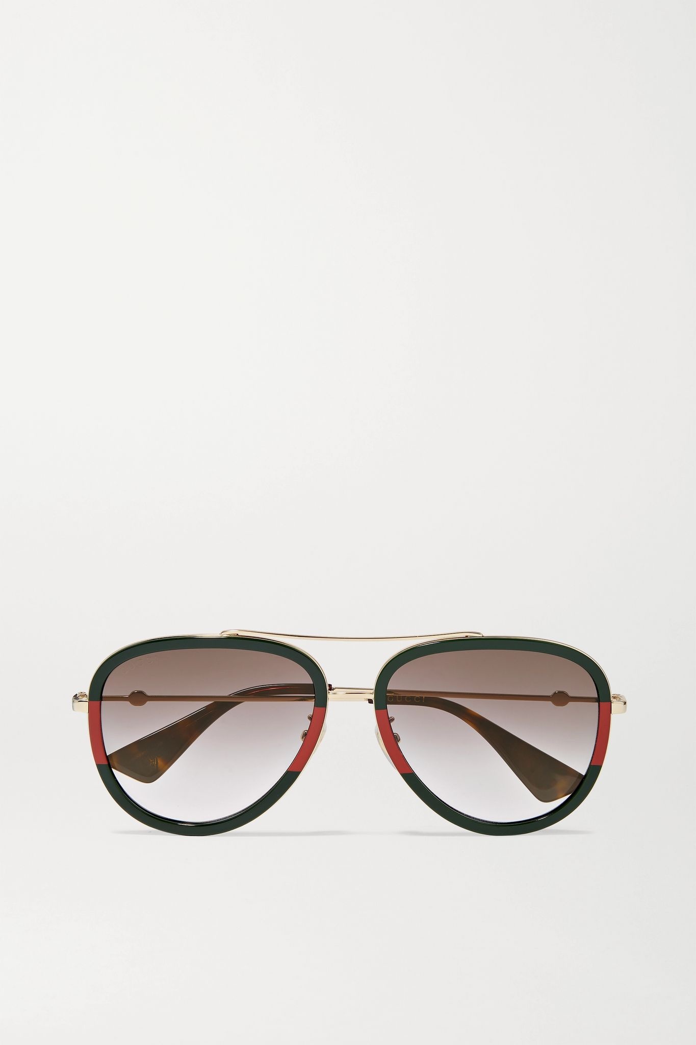 Pop Web aviator-style acetate and gold-tone sunglasses - 1