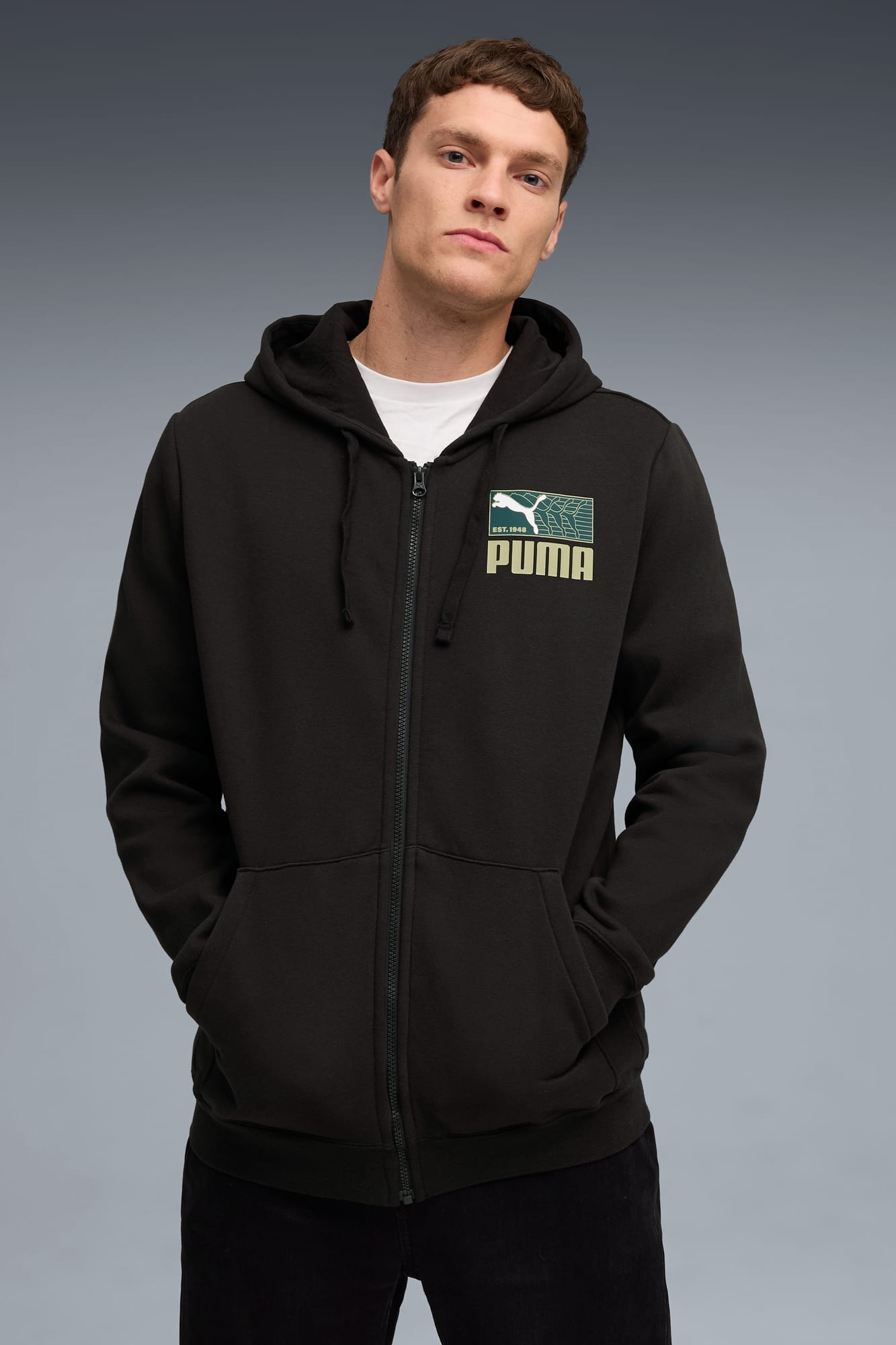 Graphic Repeat FZ Hoodie Men - 3