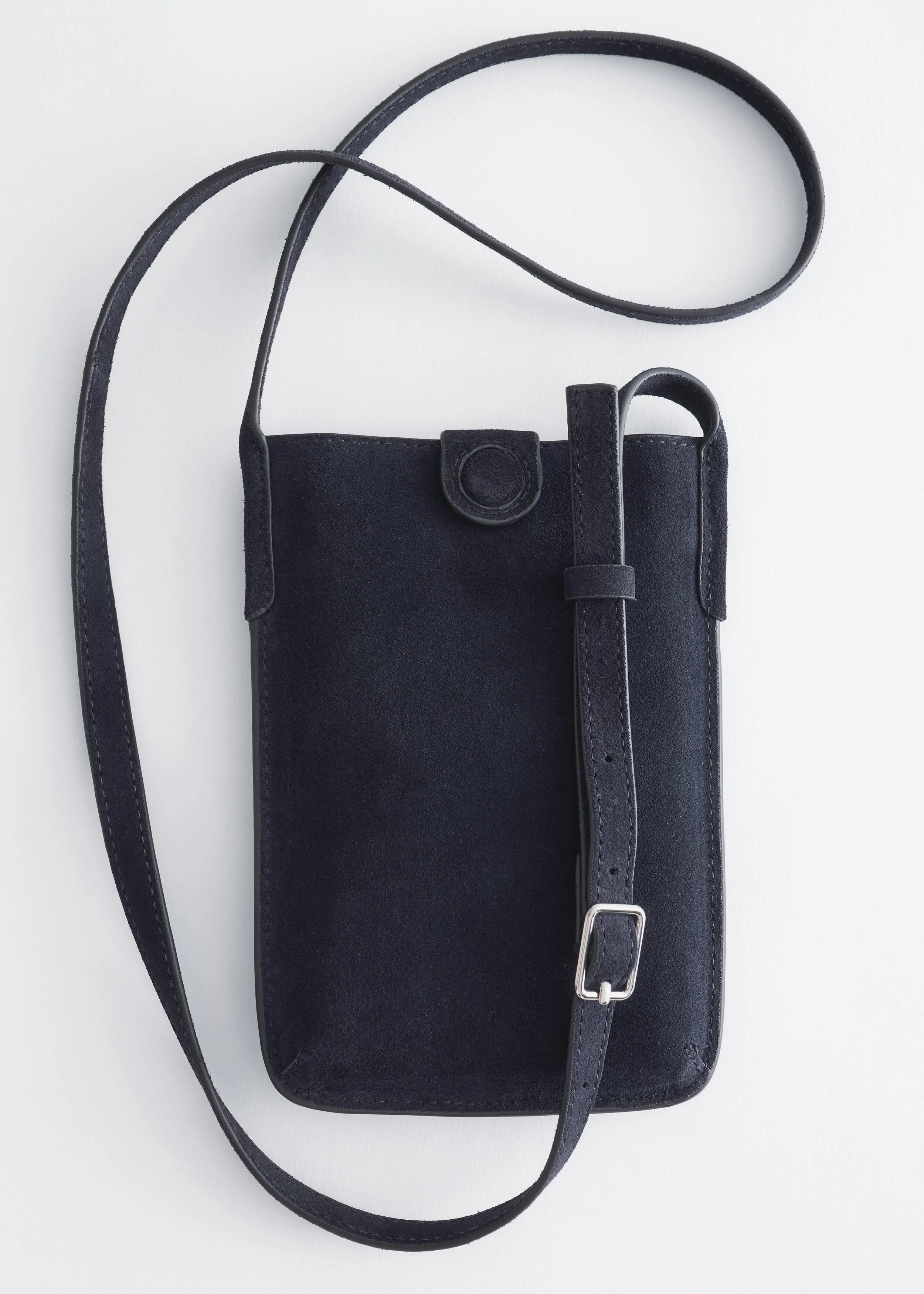 Moulded Split-Suede Phone Bag - 1