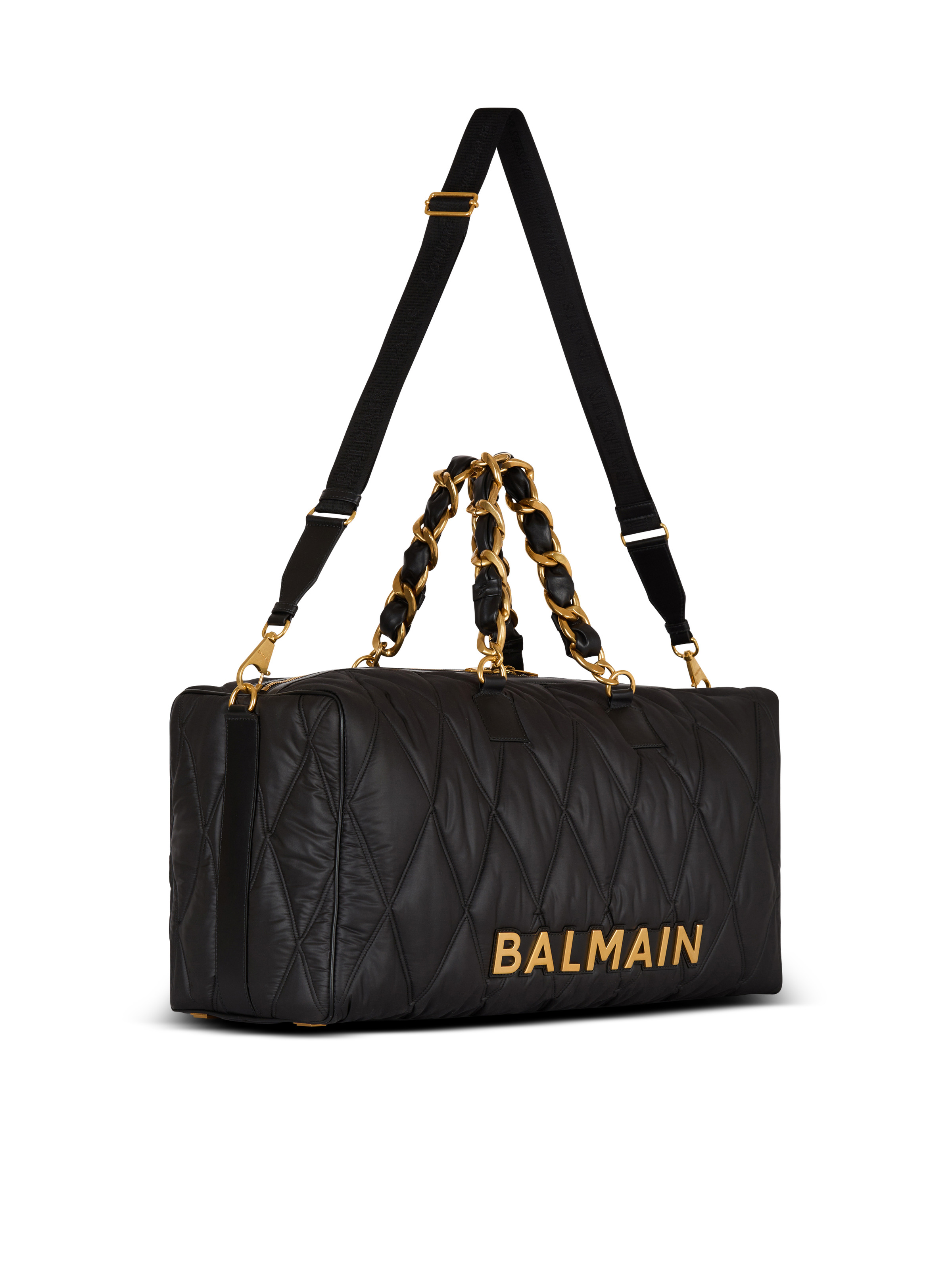 Quilted nylon travel bag with diamond motif - 3