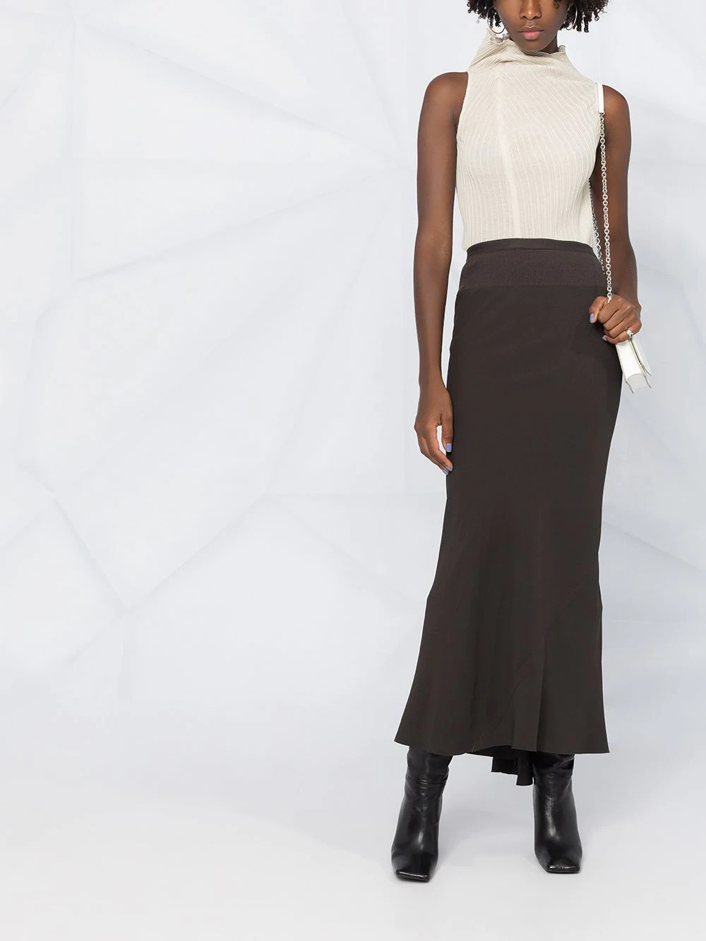 elasticated maxi skirt - 2