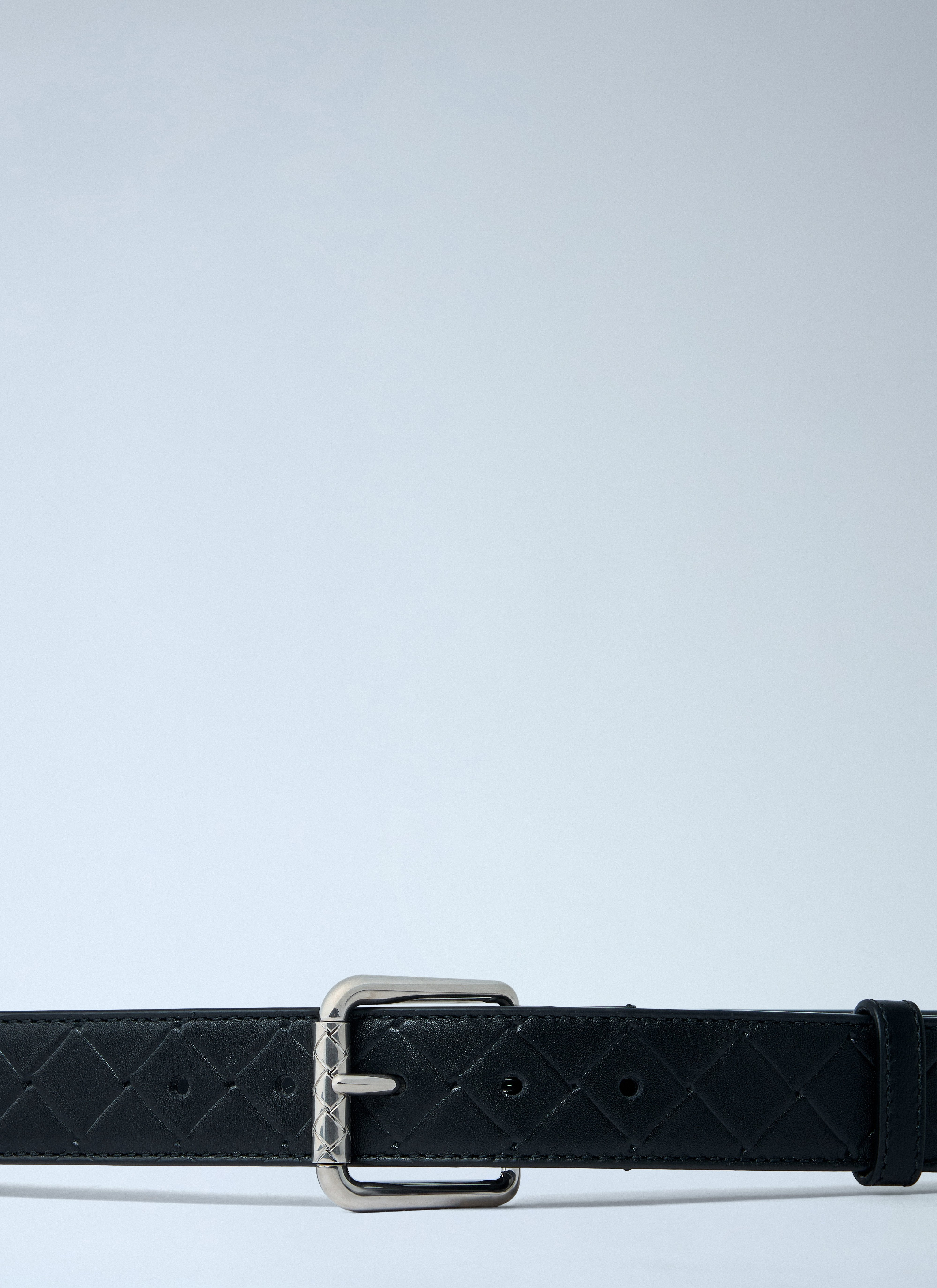 Bottega Veneta Men Intrecciato Stamp Belt - 2