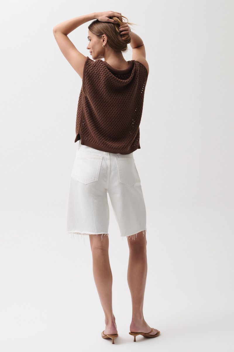 NOLAN RELAXED STRAIGHT CUT OFF - PAPER WHITE 5