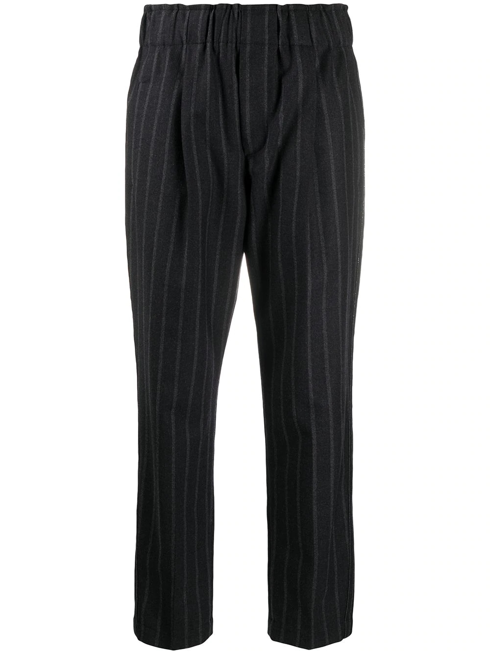 pinstripe straight trousers  - 1