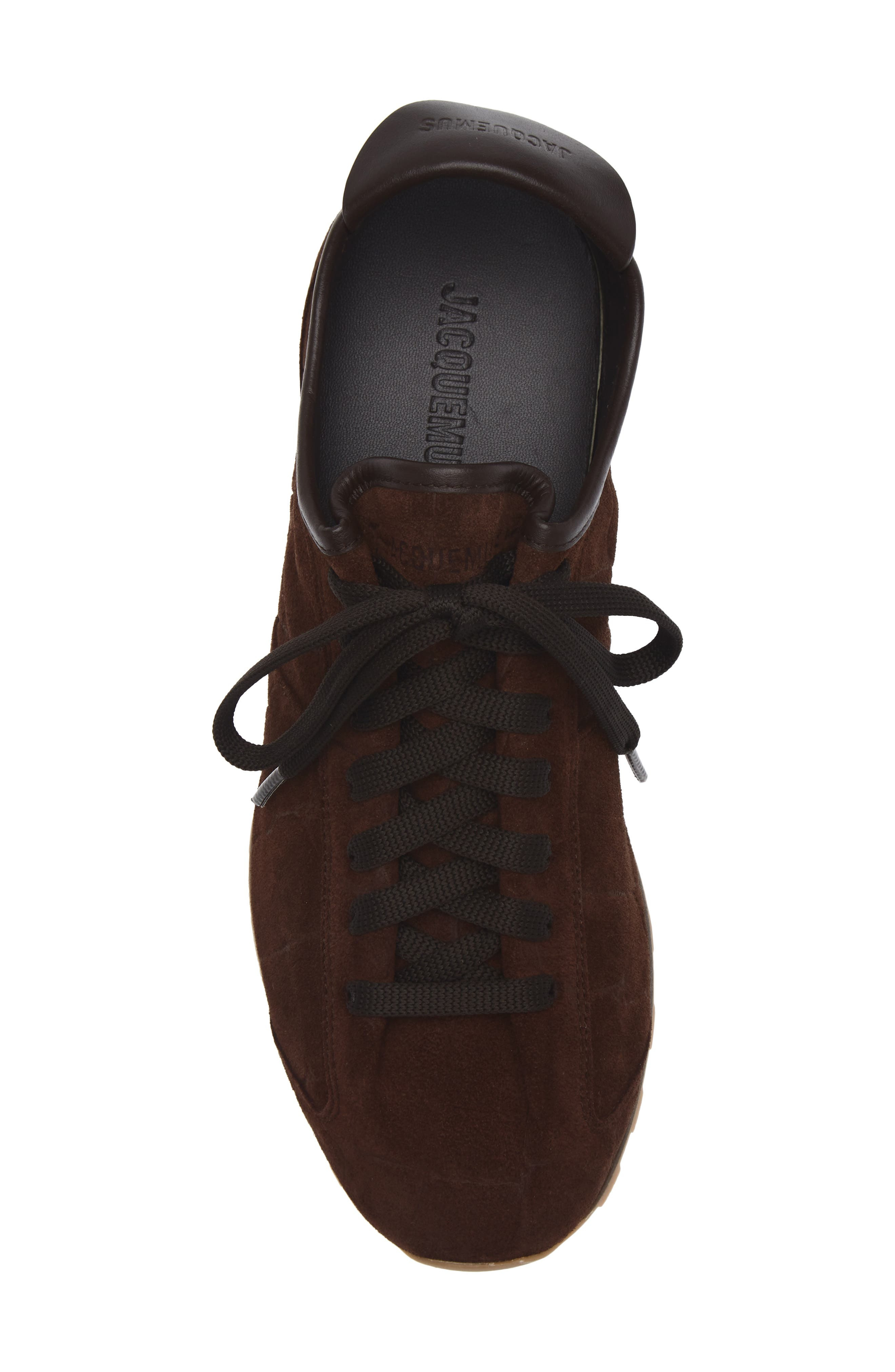 Jacquemus Suede Tennis Sneaker in Dark Brown 880 at Nordstrom - 5