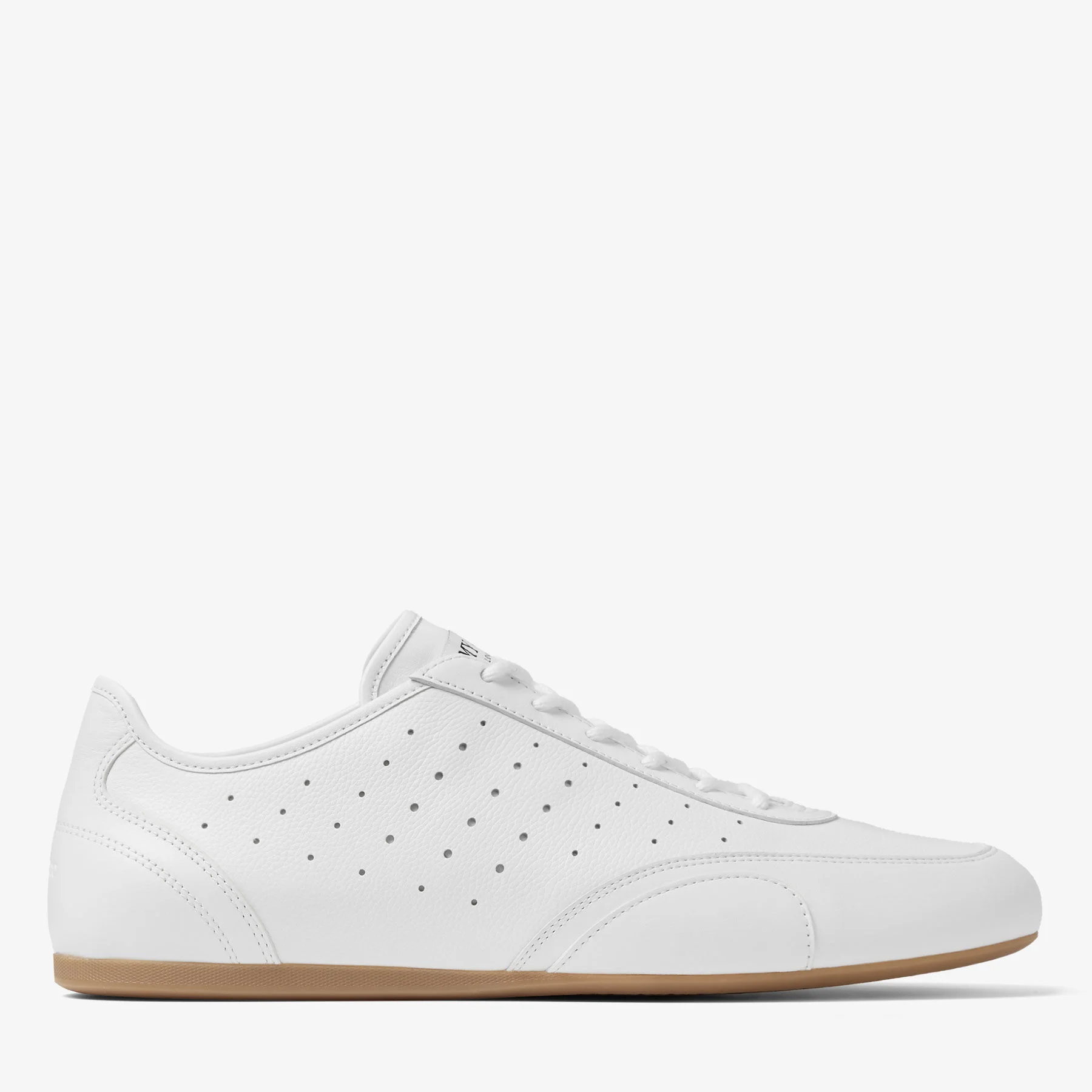 Sunny M White and Gum Leather Mix Low Top Trainers - 1