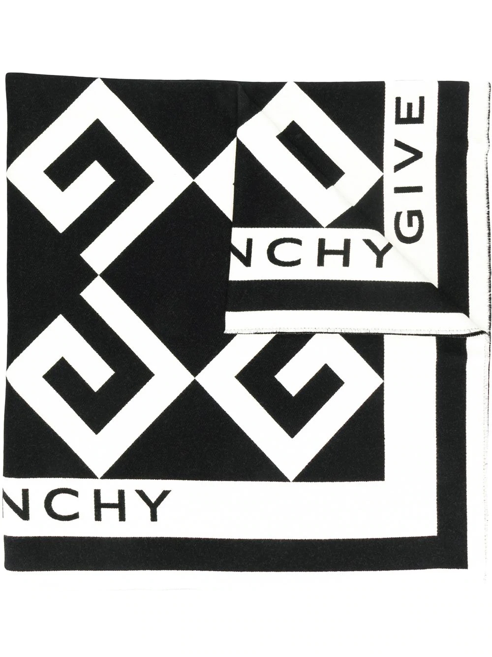 Oversized logo scarf - 1