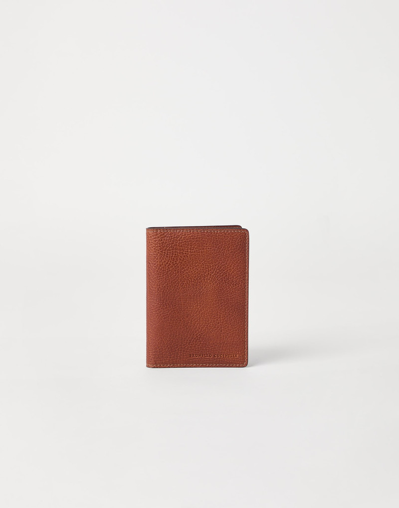 Grained calfskin passport holder 1