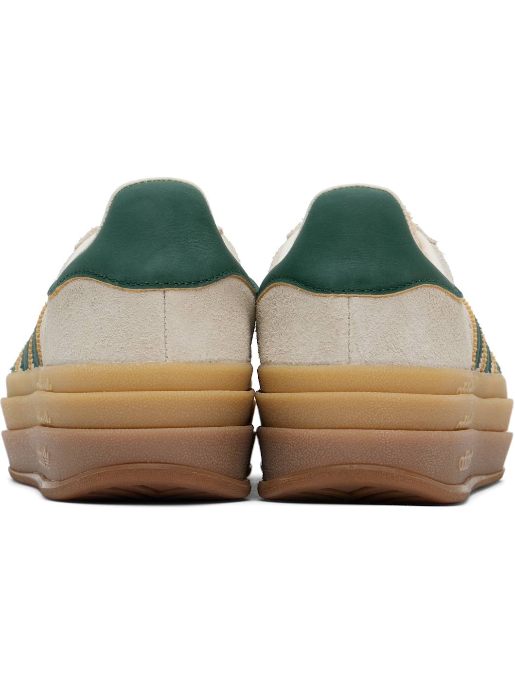 Beige Gazelle Bold Sneakers - 2