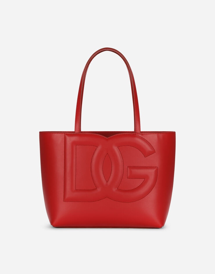 Small calfskin DG logo shopper - 1