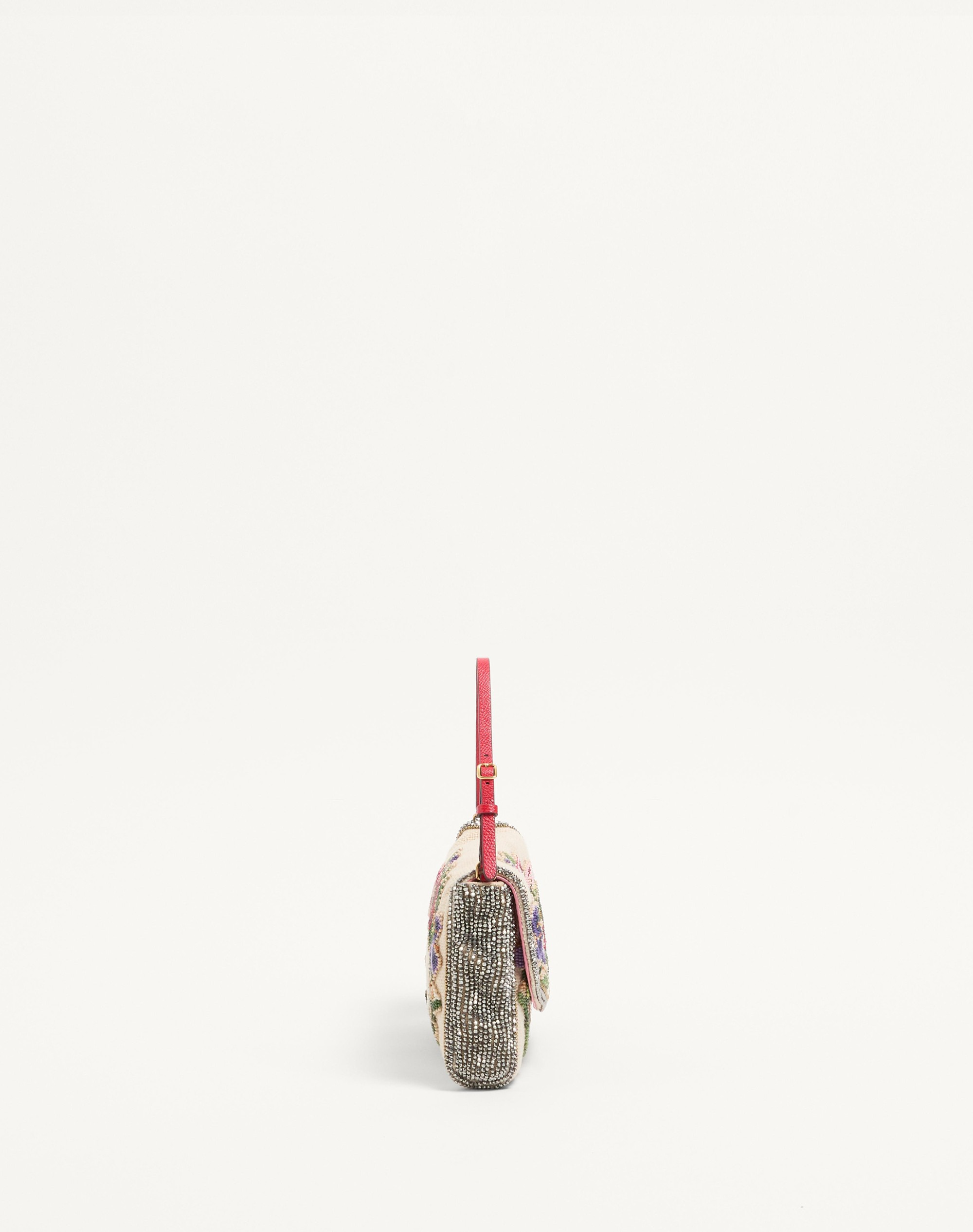 VALENTINO GARAVANI VAIN SOFT EMBROIDERED SMALL SHOULDER BAG - 4