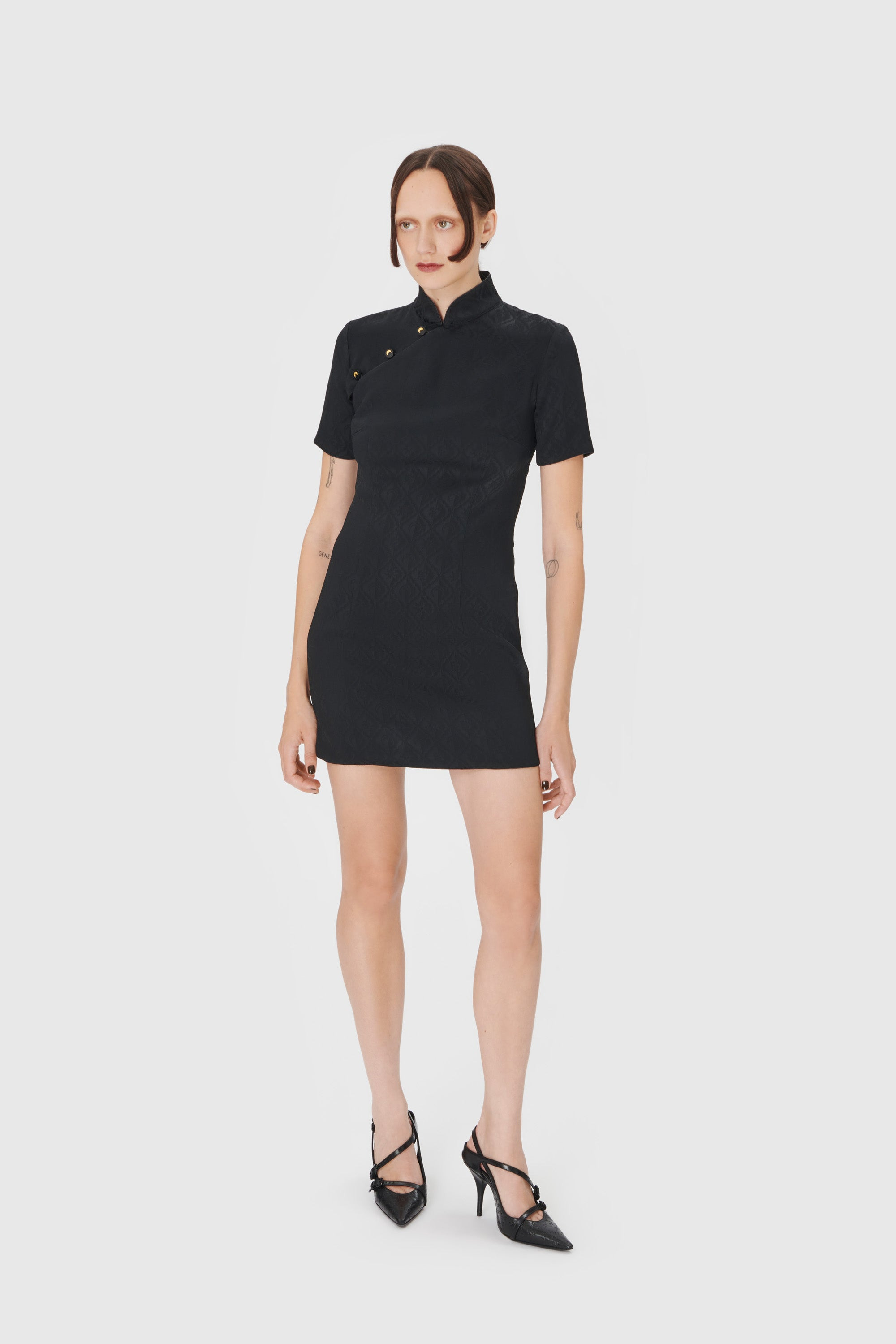 Jacquard Viscose Mini Dress - 3