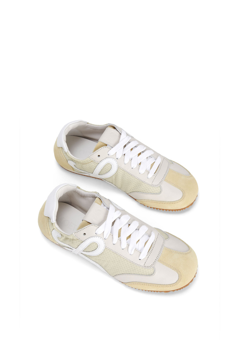 Ballet runner in split calfskin and polyester 3