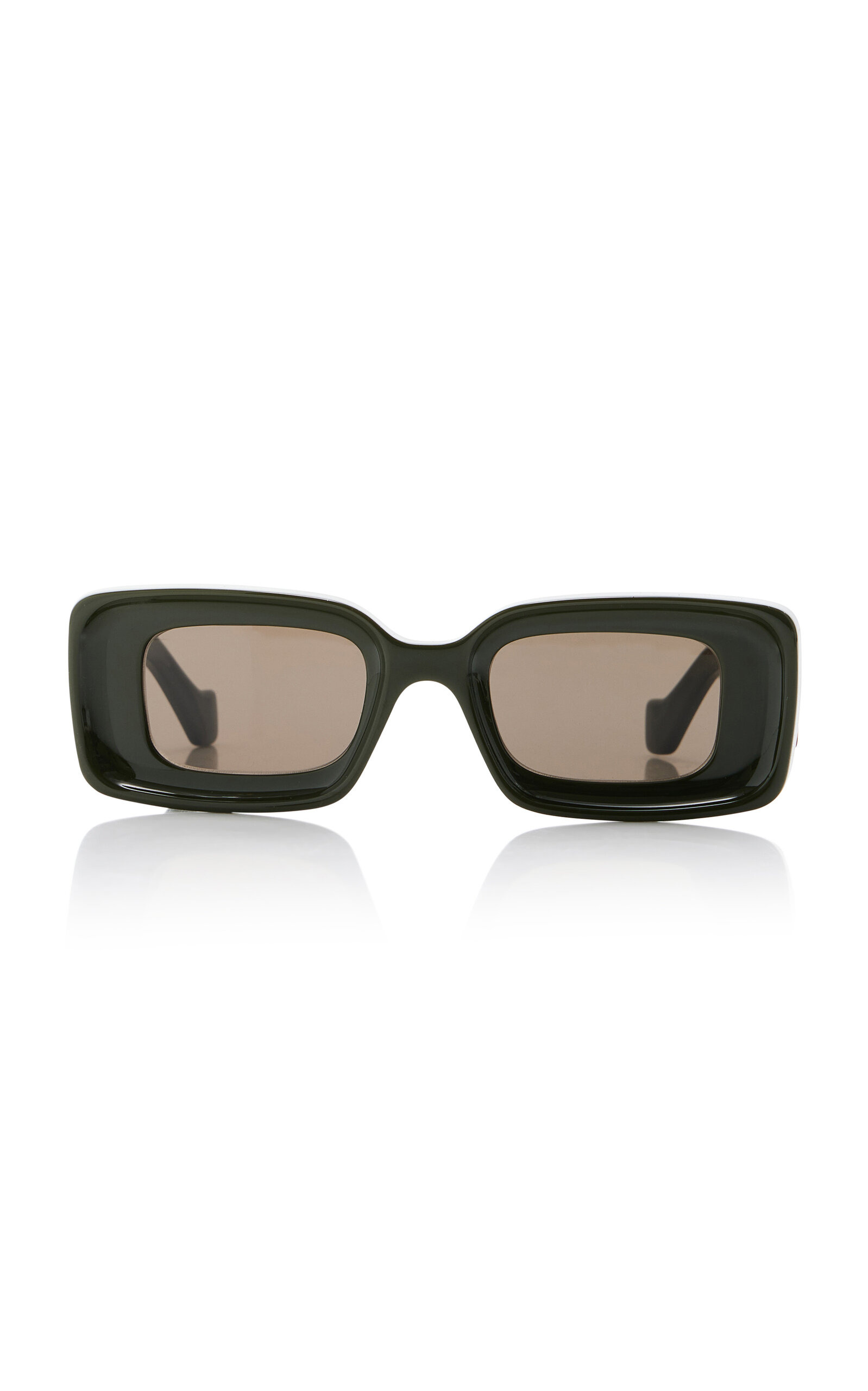 Anagram Square-Frame Acetate Sunglasses green - 1