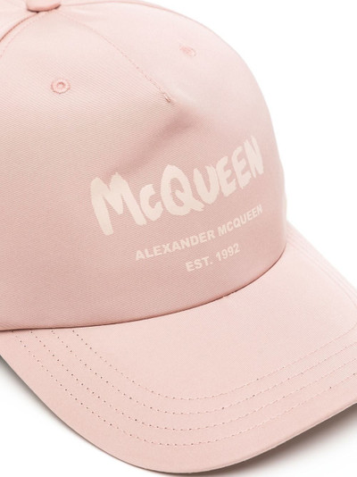 Alexander McQueen logo-print baseball cap outlook