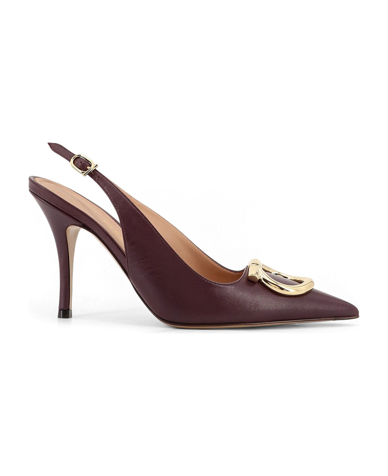 Sara 95 Leather Slingback Pumps - 1
