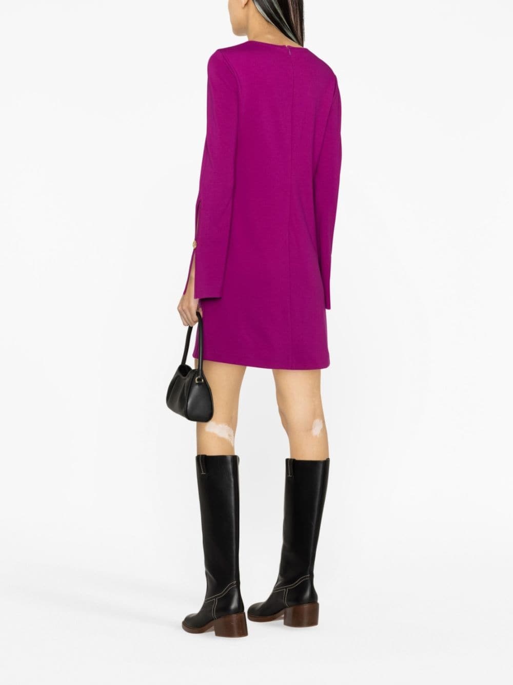 slit-sleeve minidress - 4