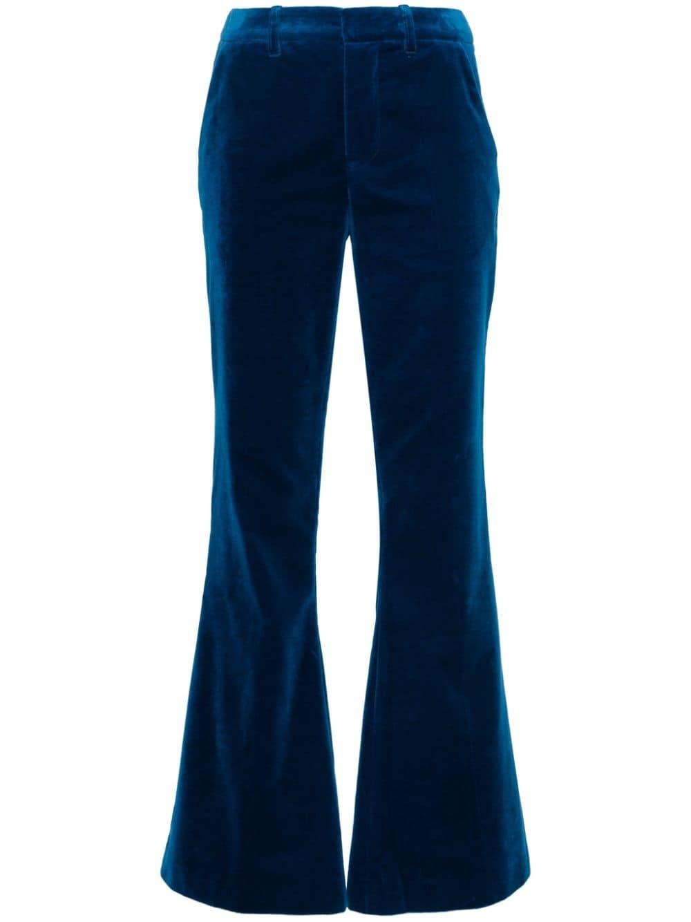 flared velvet trousers - 1