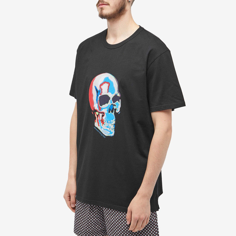 Alexander McQueen Alexander McQueen Solarized Skull Print T-Shirt outlook