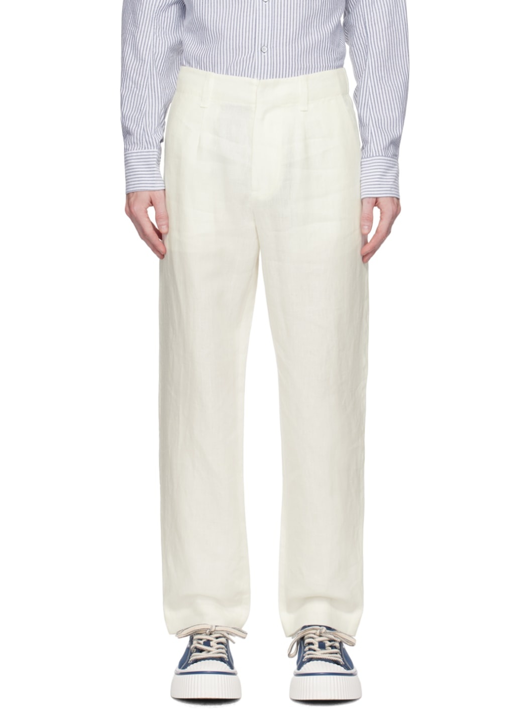 Off-White Slim-Fit Trousers - 1
