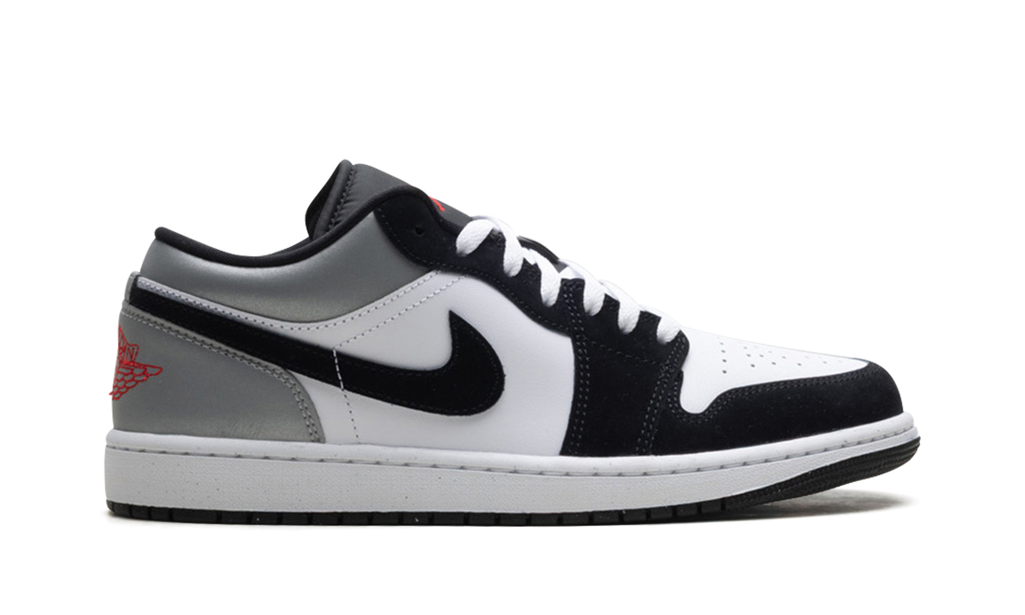 Jordan 1 Low SE "White Fire Red Black Matte Silver" - 6