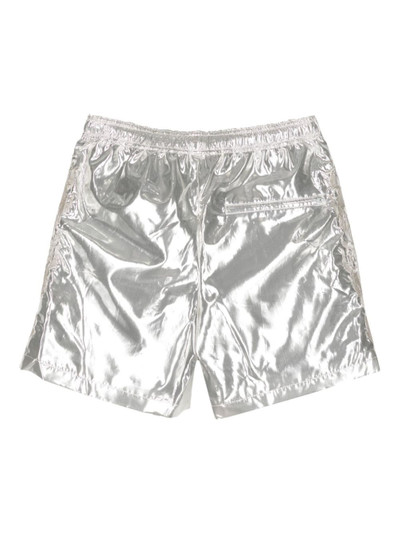 doublet embroidered-motif laminated shorts outlook