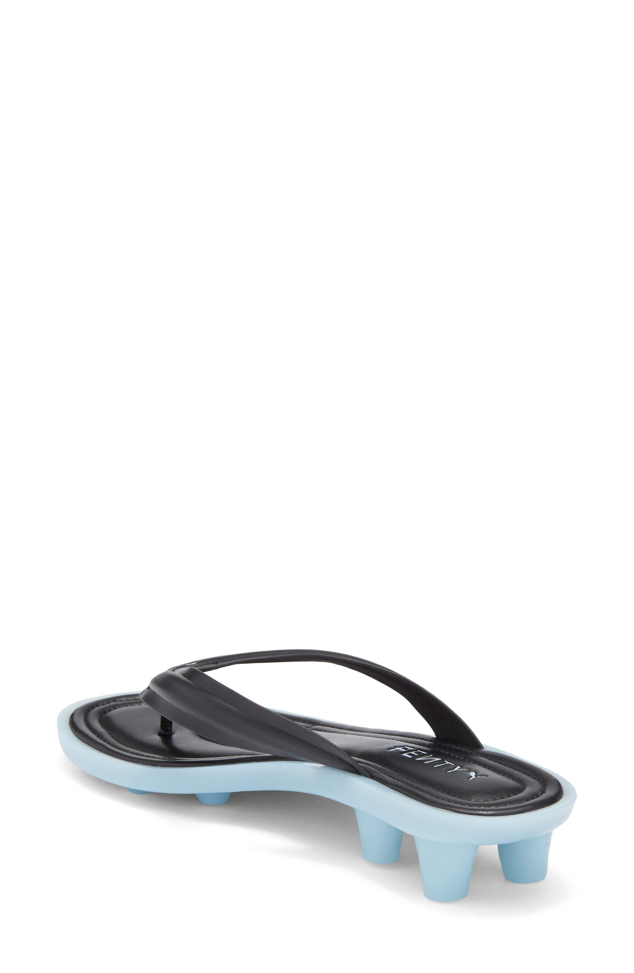 PUMA x FENTY Cat Cleat Jelly Sandal in Puma Black-Haute Tropic at Nordstrom - 2