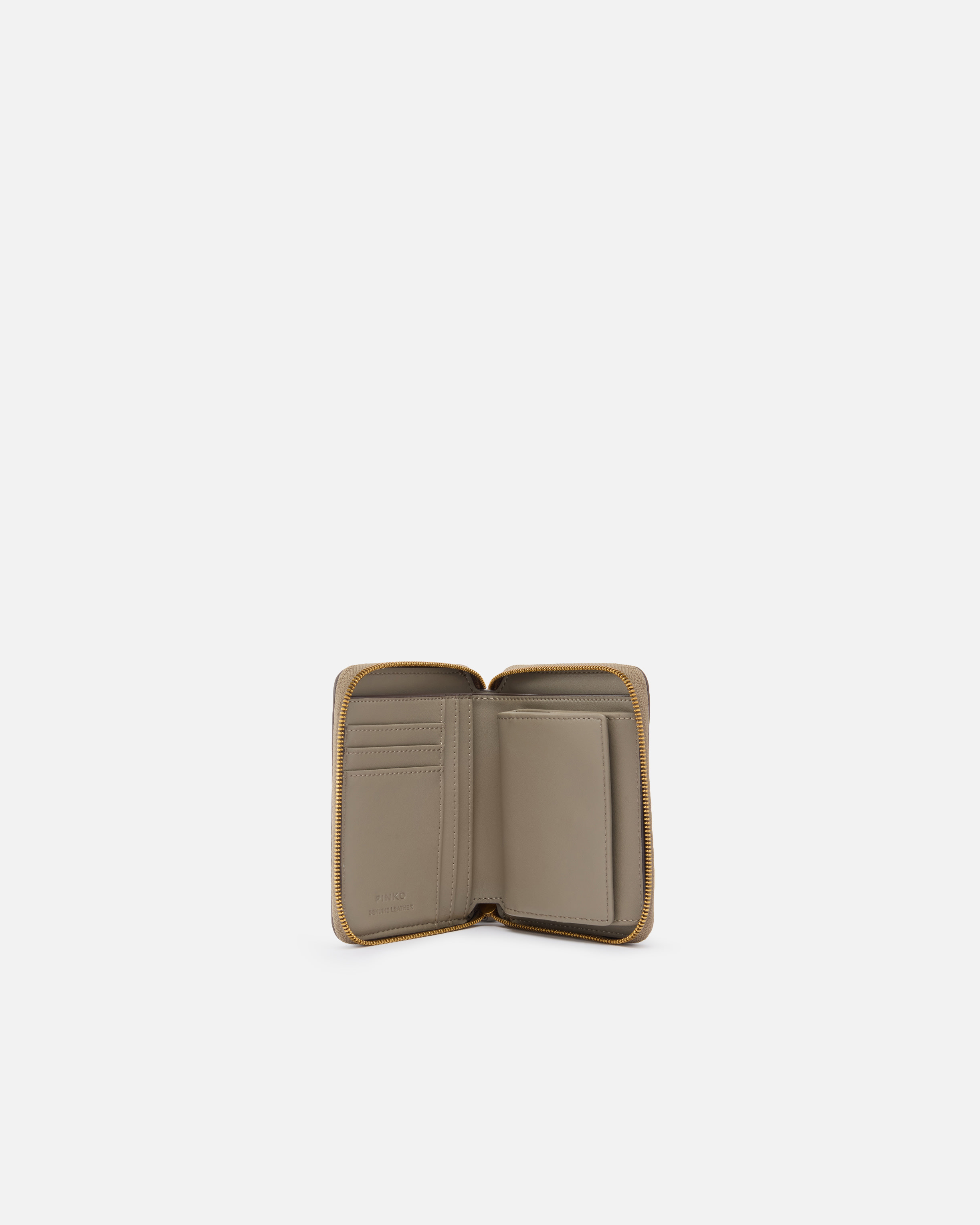 SQUARE LEATHER ZIP-AROUND PURSE - 3