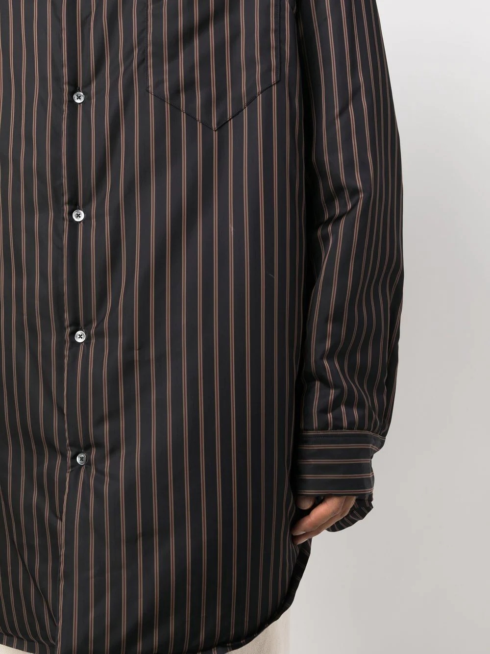 striped oversized shirt - 6